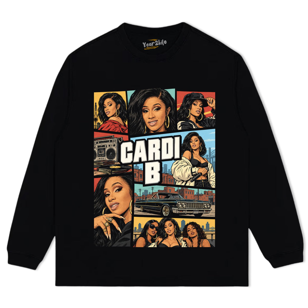 CARDI B - GTA TANK TOP & TEE & LONG SLEEVE & LAYERED LS & HOODIE