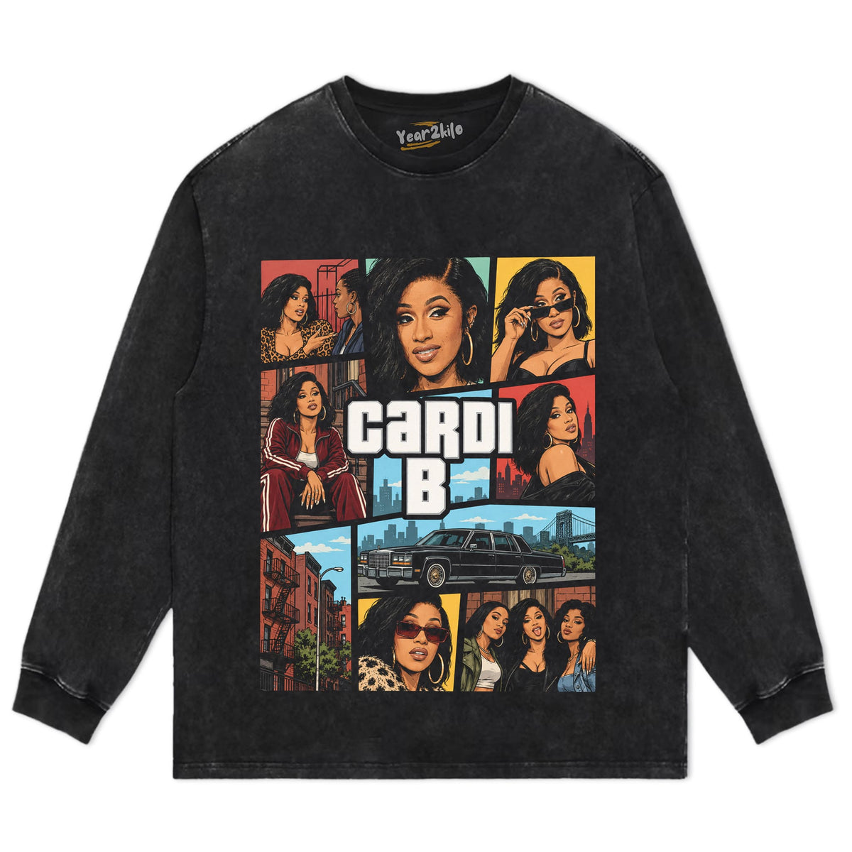 CARDI B - GTA V2 TANK TOP & TEE & LONG SLEEVE & LAYERED LS & HOODIE