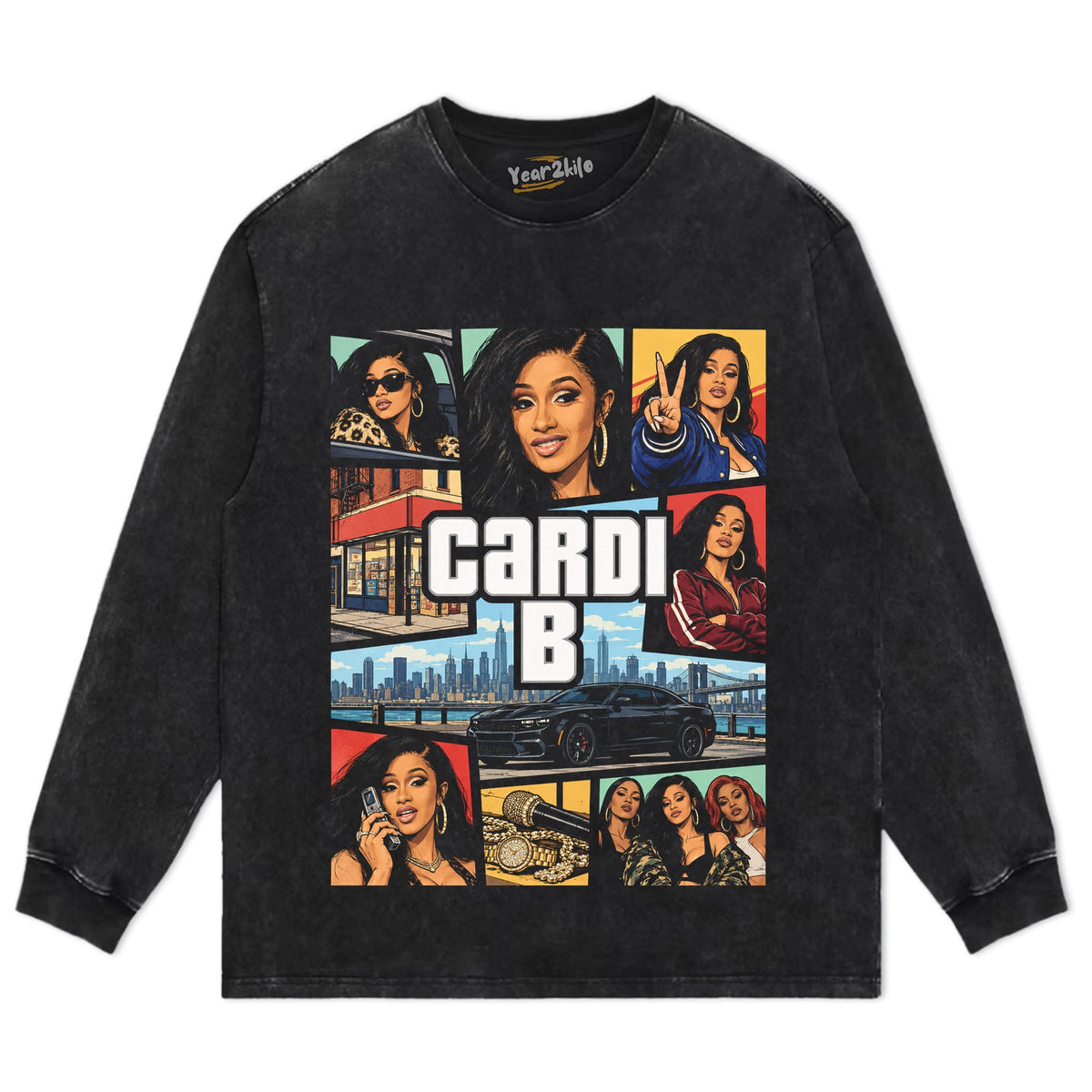 CARDI B - GTA V3 TANK TOP & TEE & LONG SLEEVE & LAYERED LS & HOODIE