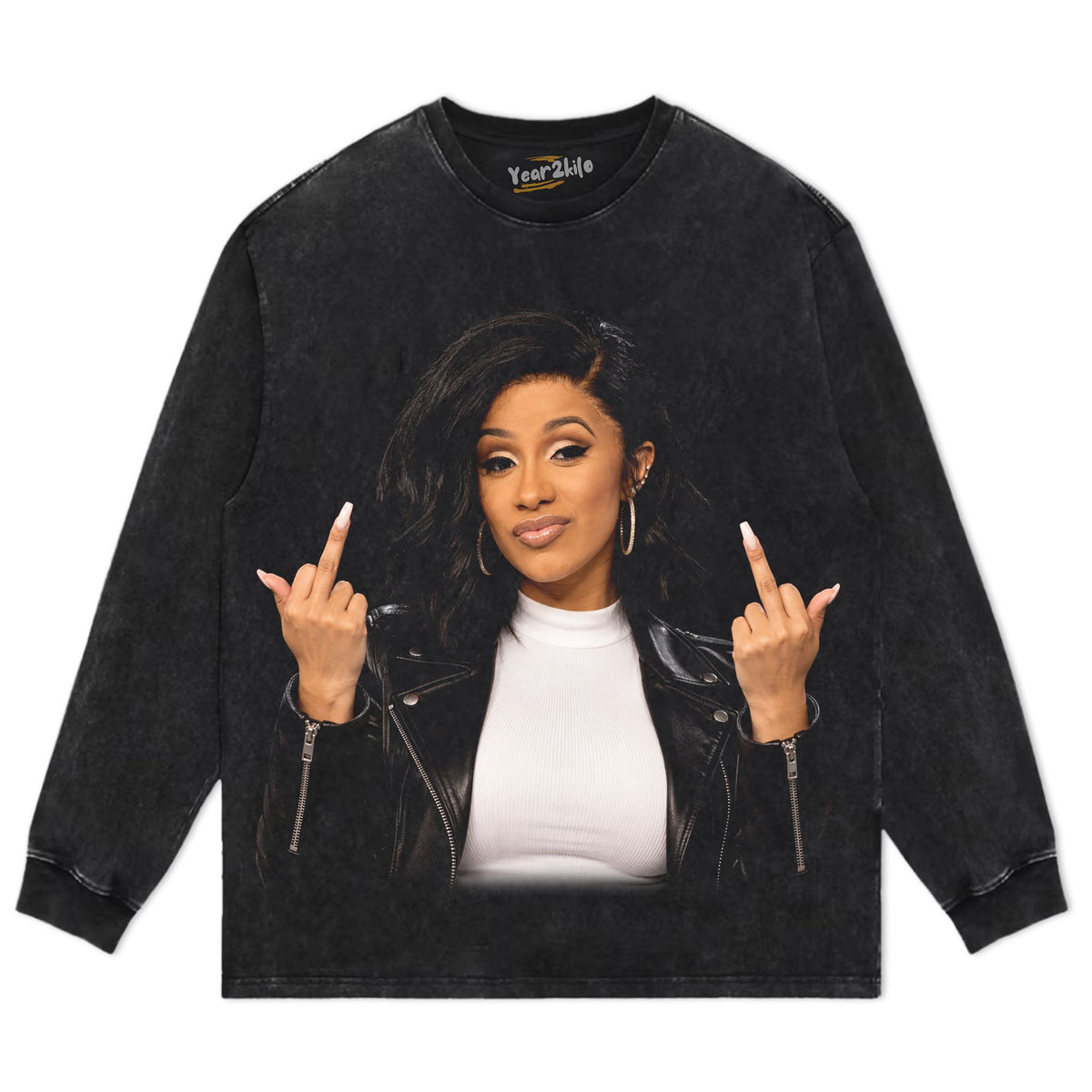 CARDI B - MIDDLE FINGBER TANK TOP & TEE & LONG SLEEVE & LAYERED LS & HOODIE