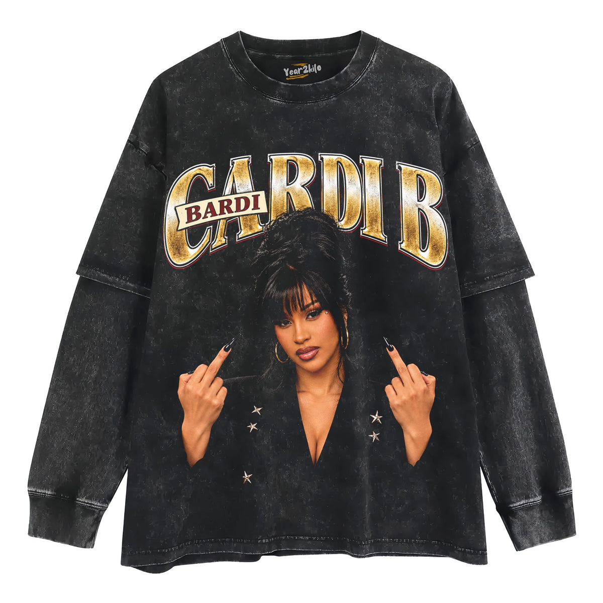 CARDI B VINTAGE V2 TANK TOP & TEE & LONG SLEEVE & LAYERED LS & HOODIE