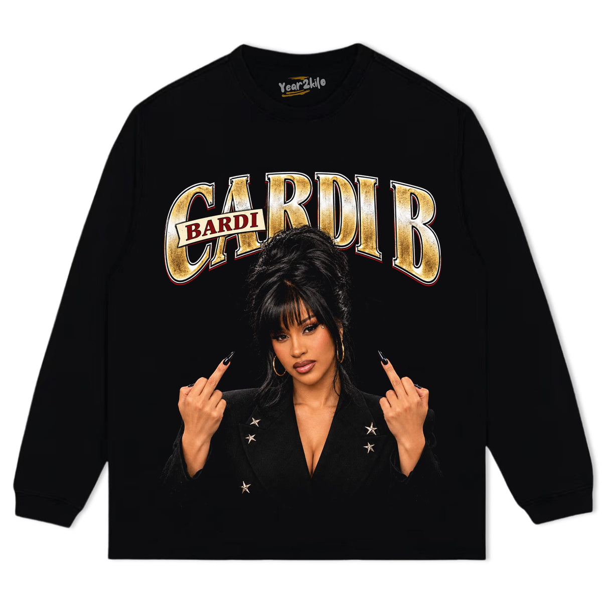 CARDI B VINTAGE V2 TANK TOP & TEE & LONG SLEEVE & LAYERED LS & HOODIE