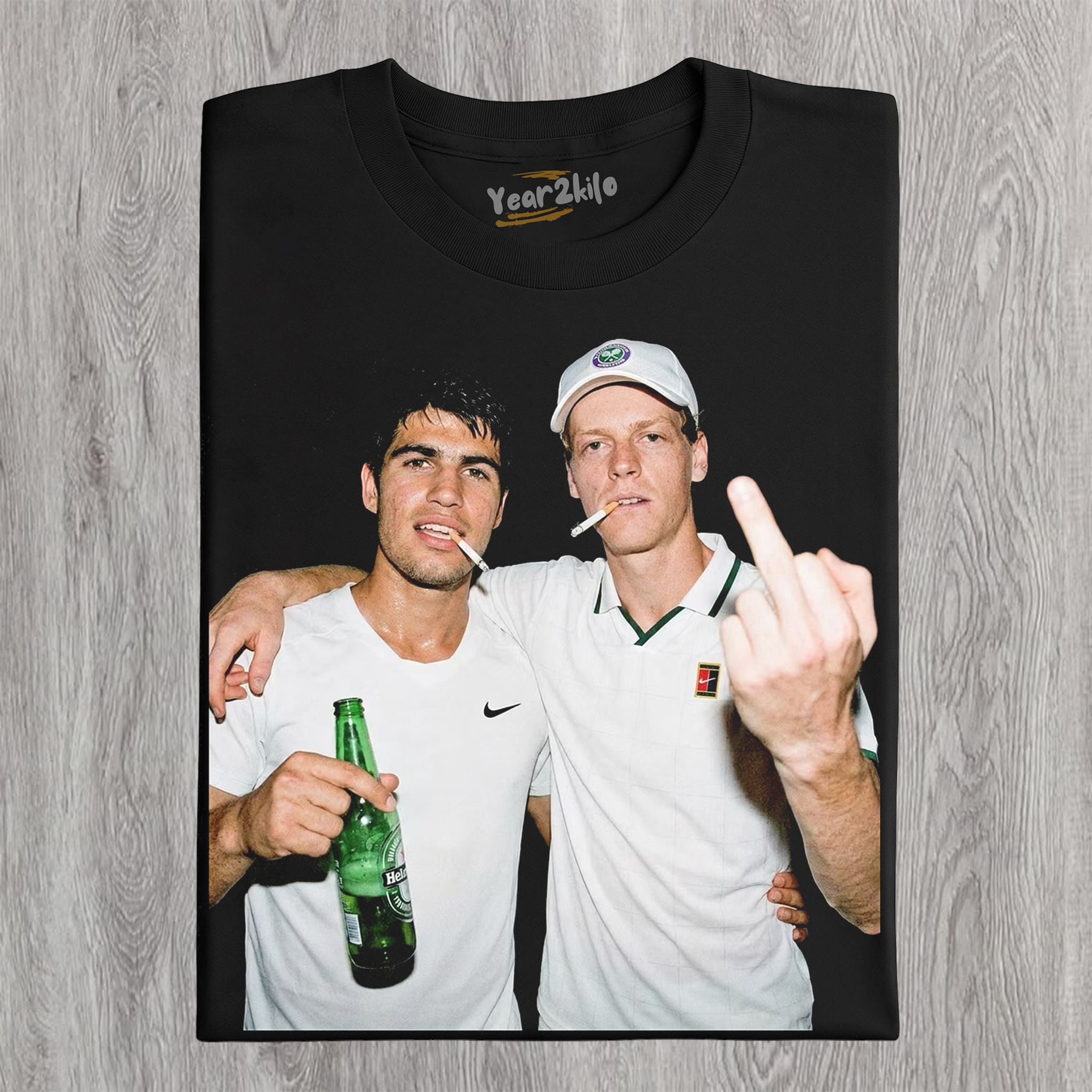 CARLOS ALCARAZ & JANNIK SINNER TANK TOP & TEE & LONG SLEEVE & LAYERED LS & HOODIE