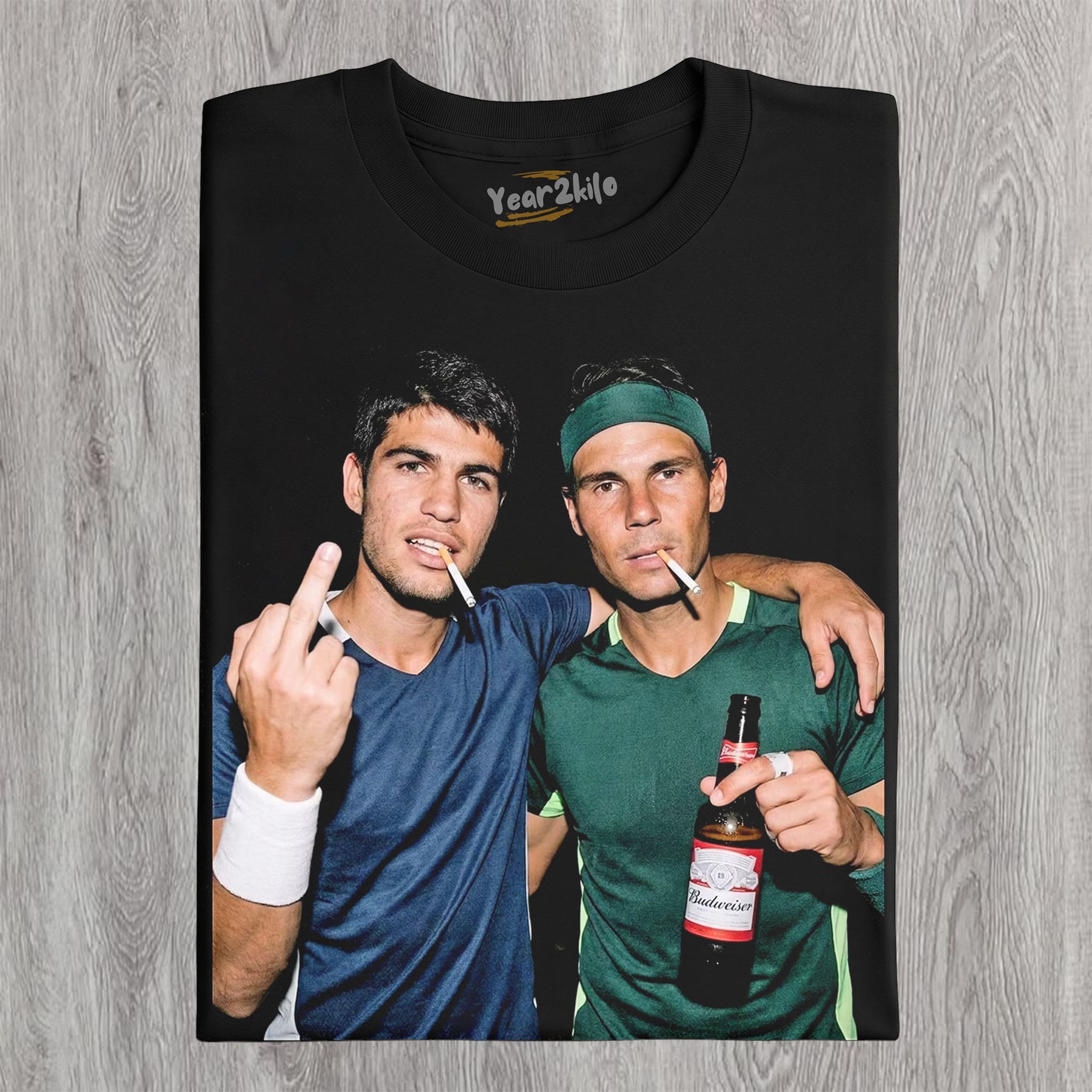 CARLOS ALCARAZ & RAFAEL NADAL TANK TOP & TEE & LONG SLEEVE & LAYERED LS & HOODIE