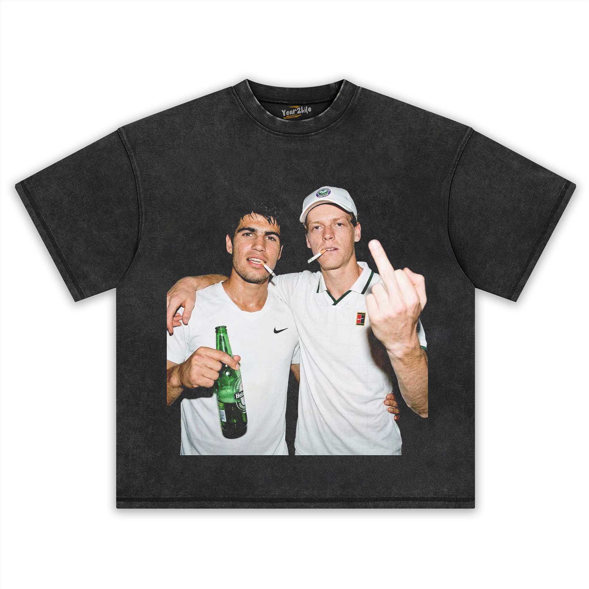 CARLOS ALCARAZ & JANNIK SINNER TANK TOP & TEE & LONG SLEEVE & LAYERED LS & HOODIE