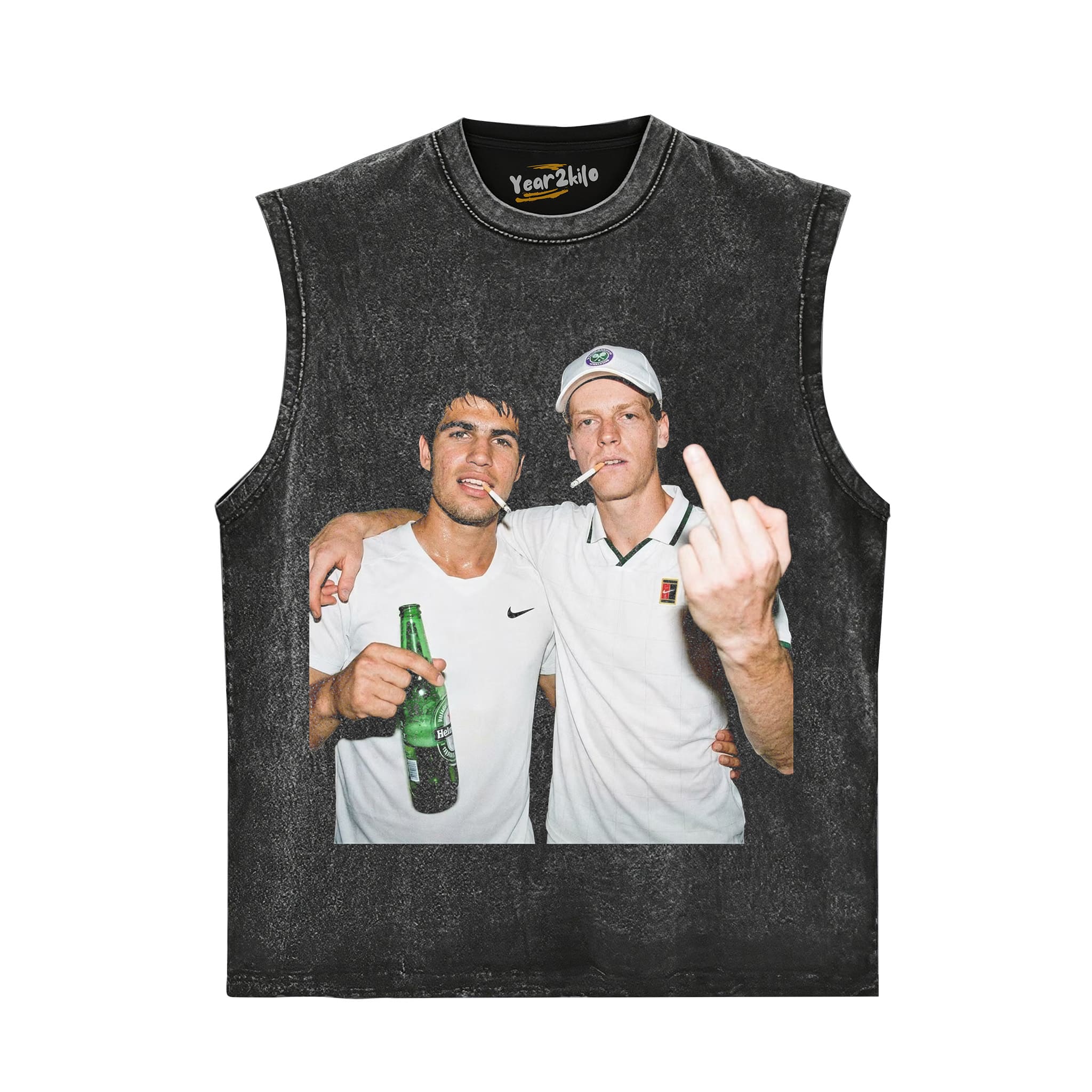 CARLOS ALCARAZ & JANNIK SINNER TANK TOP & TEE & LONG SLEEVE & LAYERED LS & HOODIE