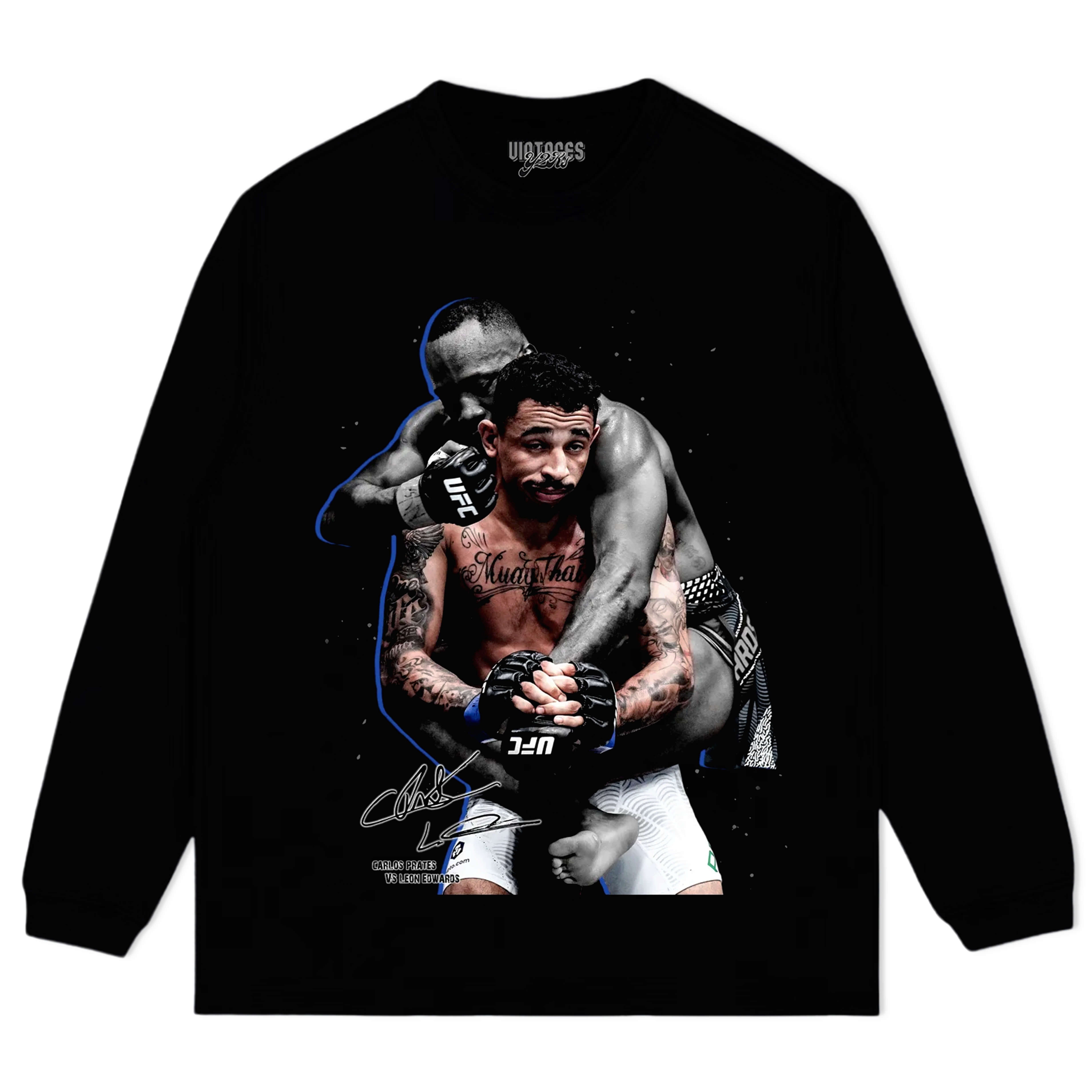 CARLOS PRATES VS LEON EDWARDS V12 TEE & LS & HOODIE