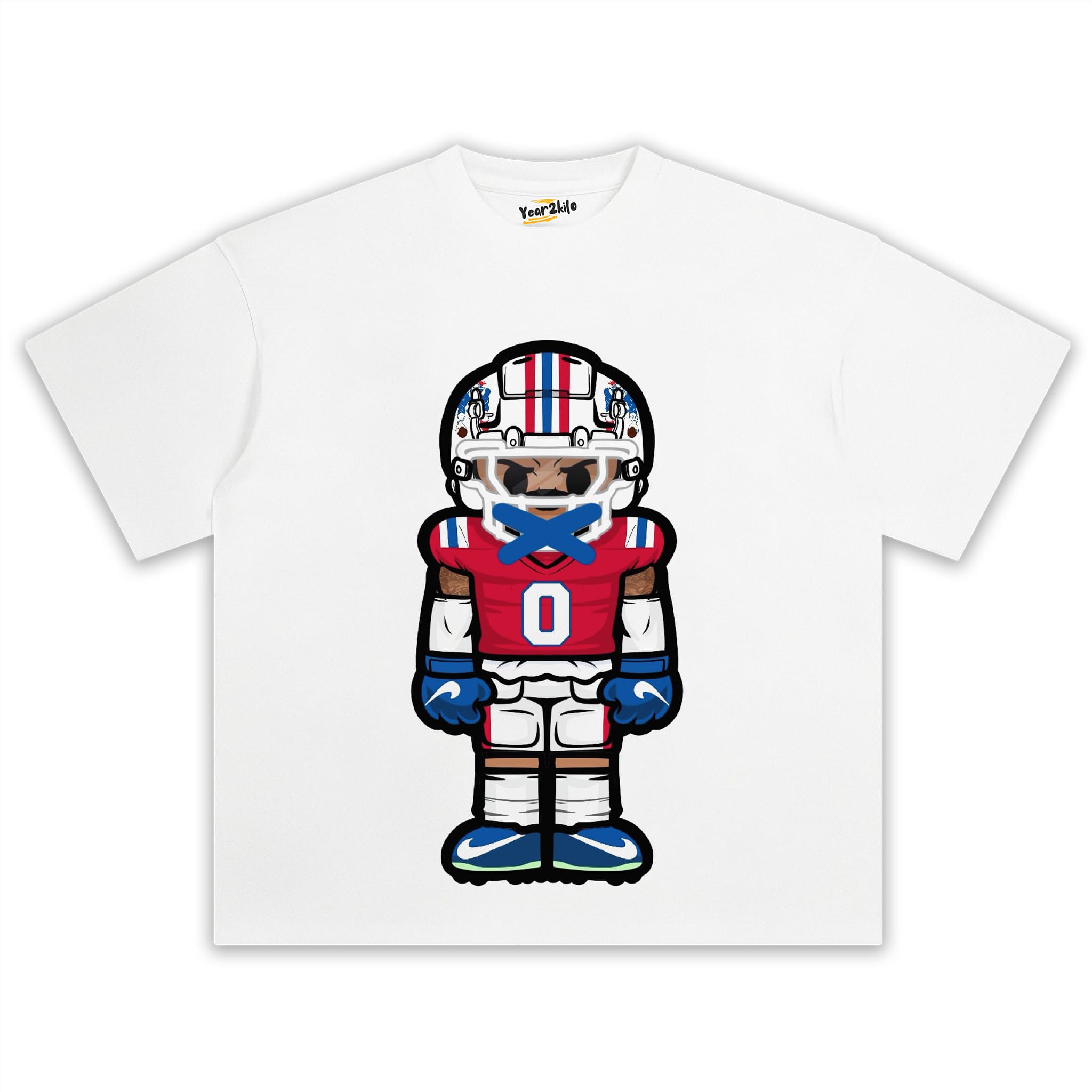 CARTOON FOOTBALL V4 TANK TOP & TEE & LONG SLEEVE & LAYERED LS & HOODIE