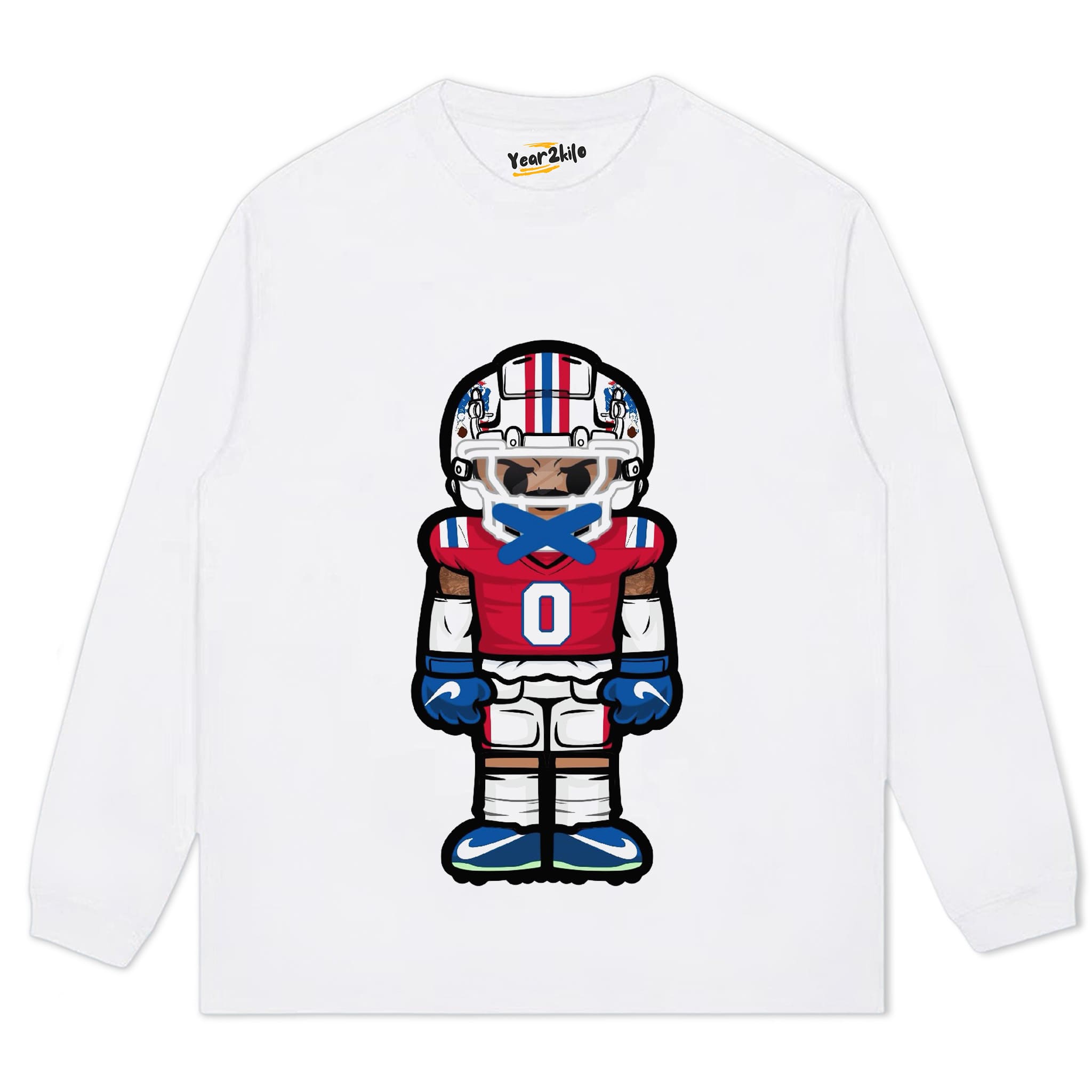 CARTOON FOOTBALL V4 TANK TOP & TEE & LONG SLEEVE & LAYERED LS & HOODIE
