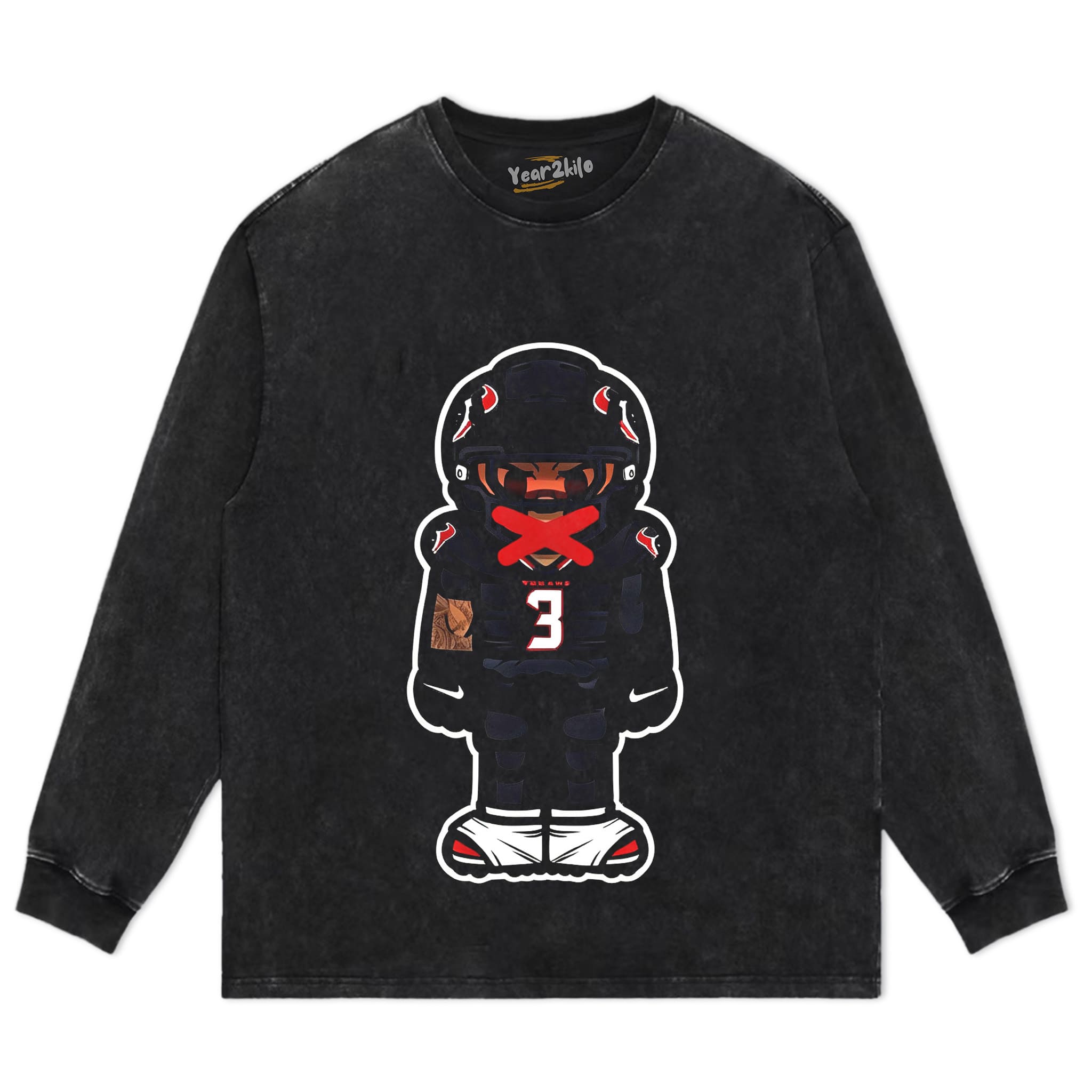 CARTOON FOOTBALL V6 TANK TOP & TEE & LONG SLEEVE & LAYERED LS & HOODIE