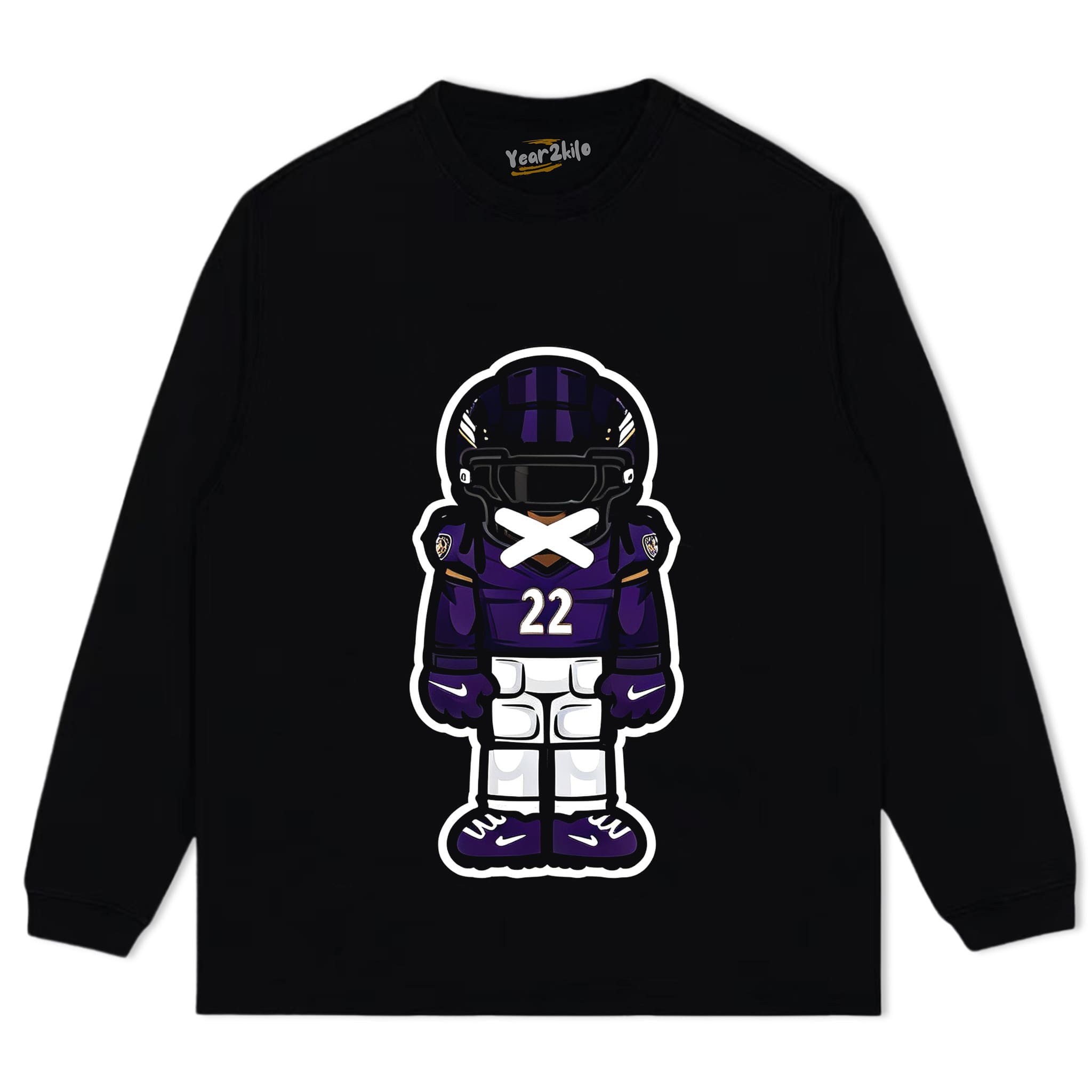 CARTOON FOOTBALL V7 TANK TOP & TEE & LONG SLEEVE & LAYERED LS & HOODIE