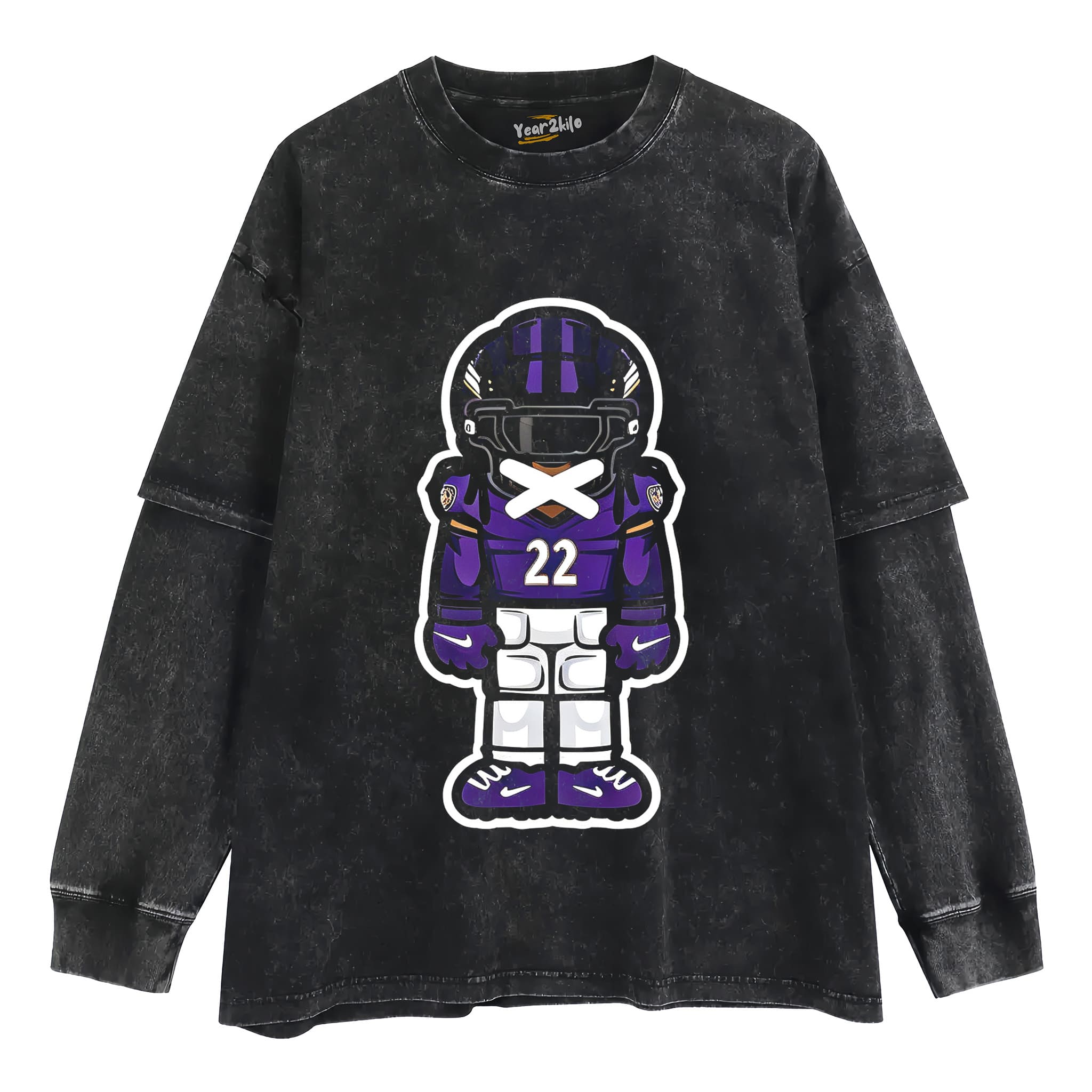 CARTOON FOOTBALL V7 TANK TOP & TEE & LONG SLEEVE & LAYERED LS & HOODIE