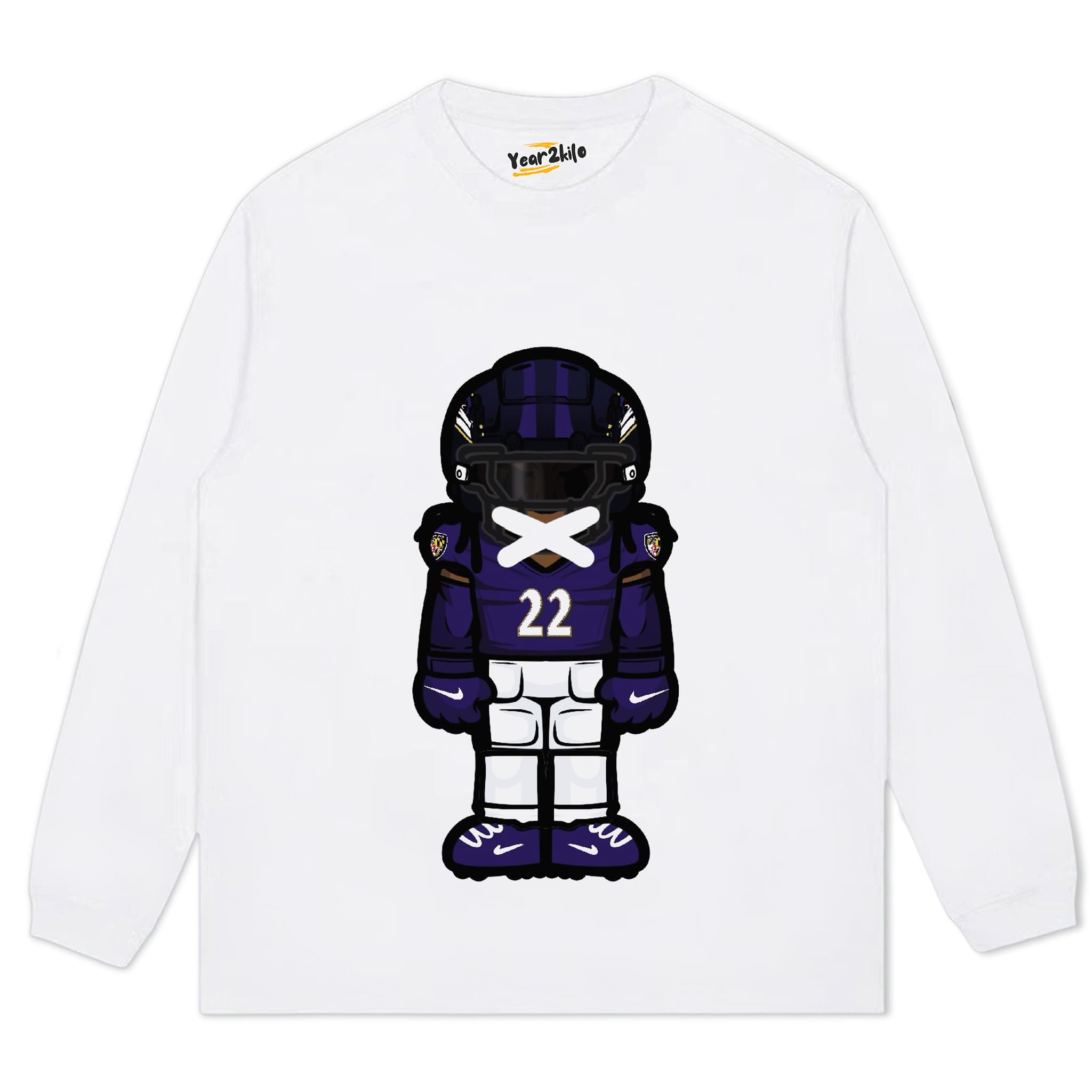 CARTOON FOOTBALL V7 TANK TOP & TEE & LONG SLEEVE & LAYERED LS & HOODIE