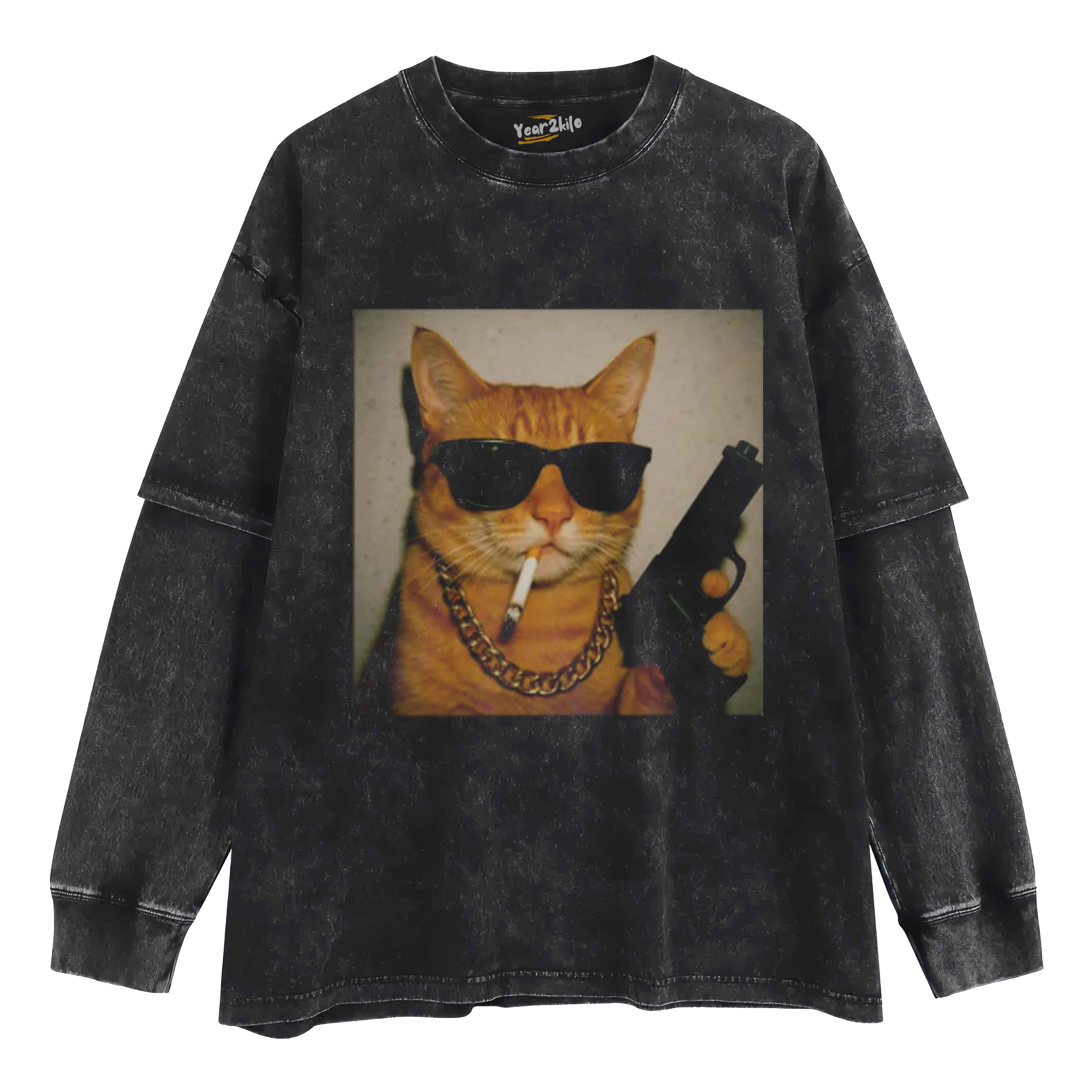 CAT MEME TANK TOP & TEE & LONG SLEEVE & LAYERED LS & HOODIE