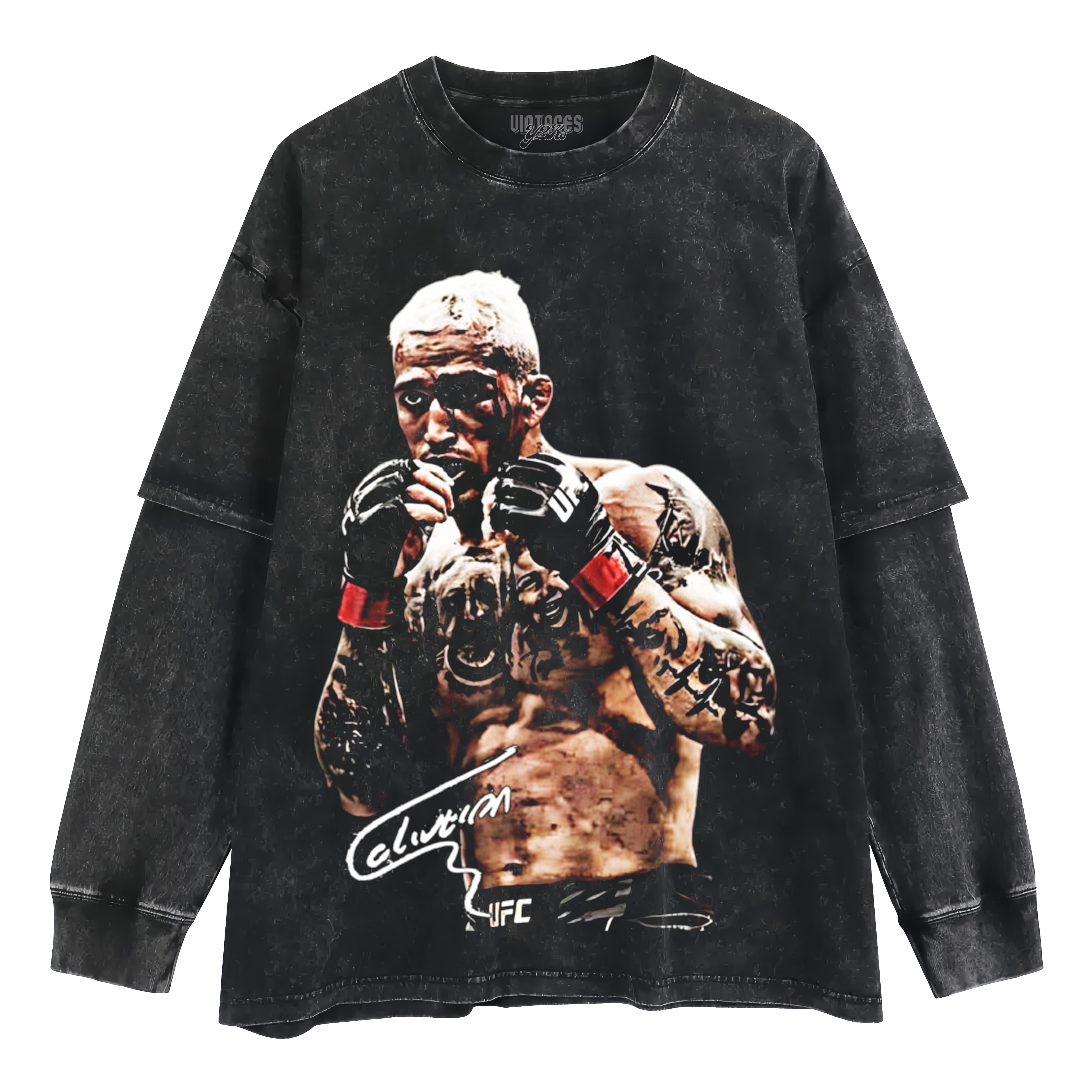 CHARLES OLIVEIRA - UFC - VINTAGE LAYERED LONG SLEEVE