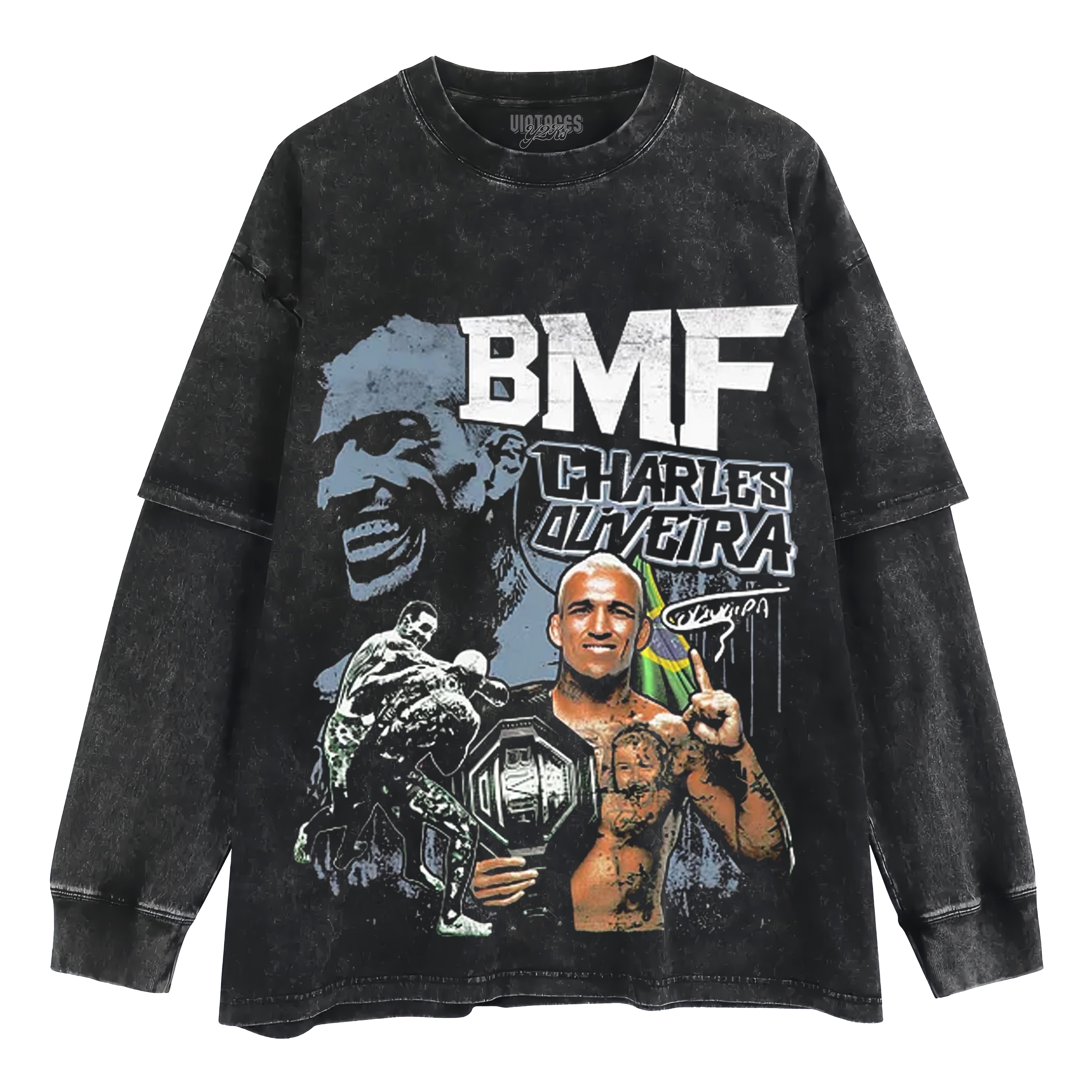 CHARLES OLIVEIRA BMF CHAMPION V4 LAYERED LONG SLEEVE