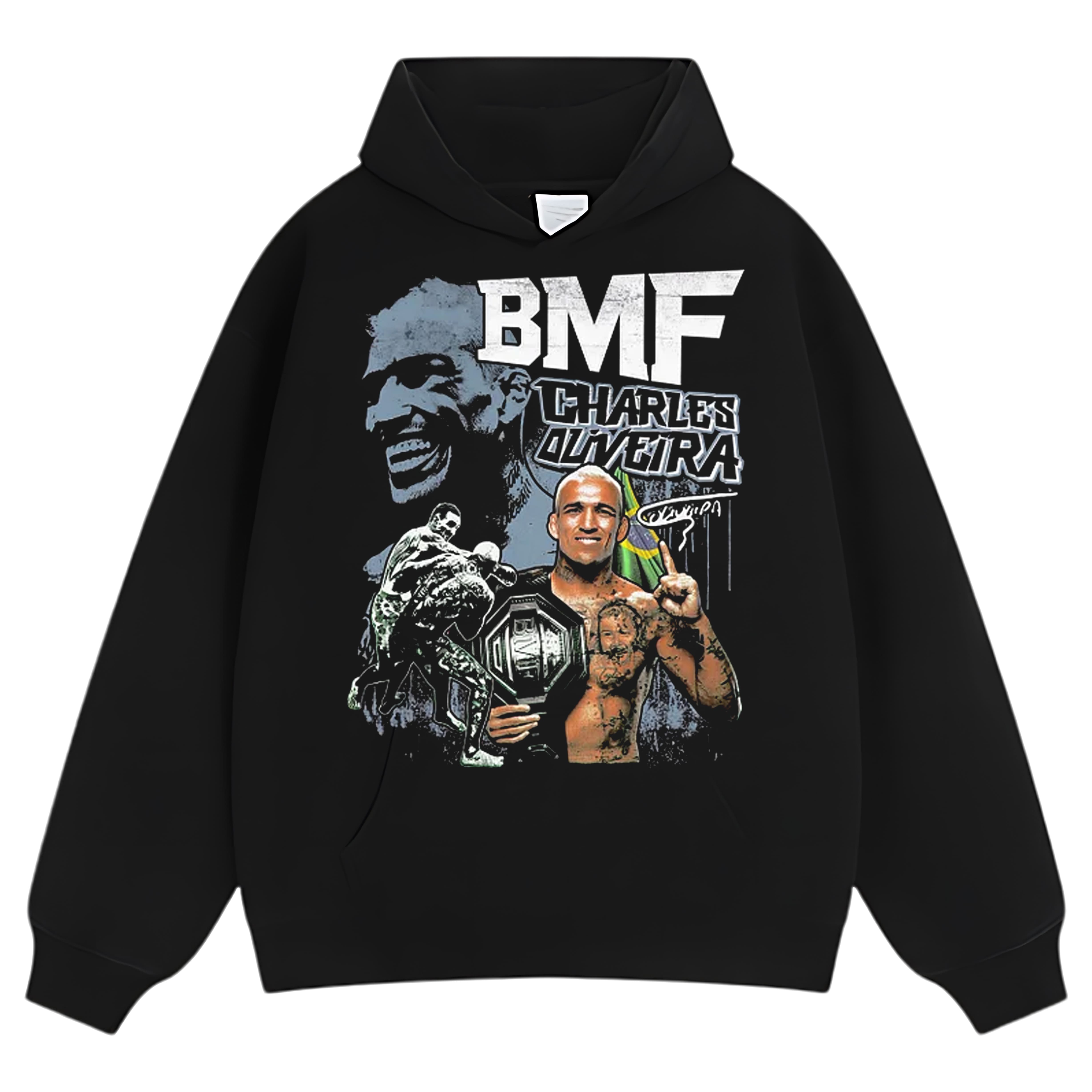 CHARLES OLIVEIRA BMF CHAMPION V4 TEE & LS & HOODIE