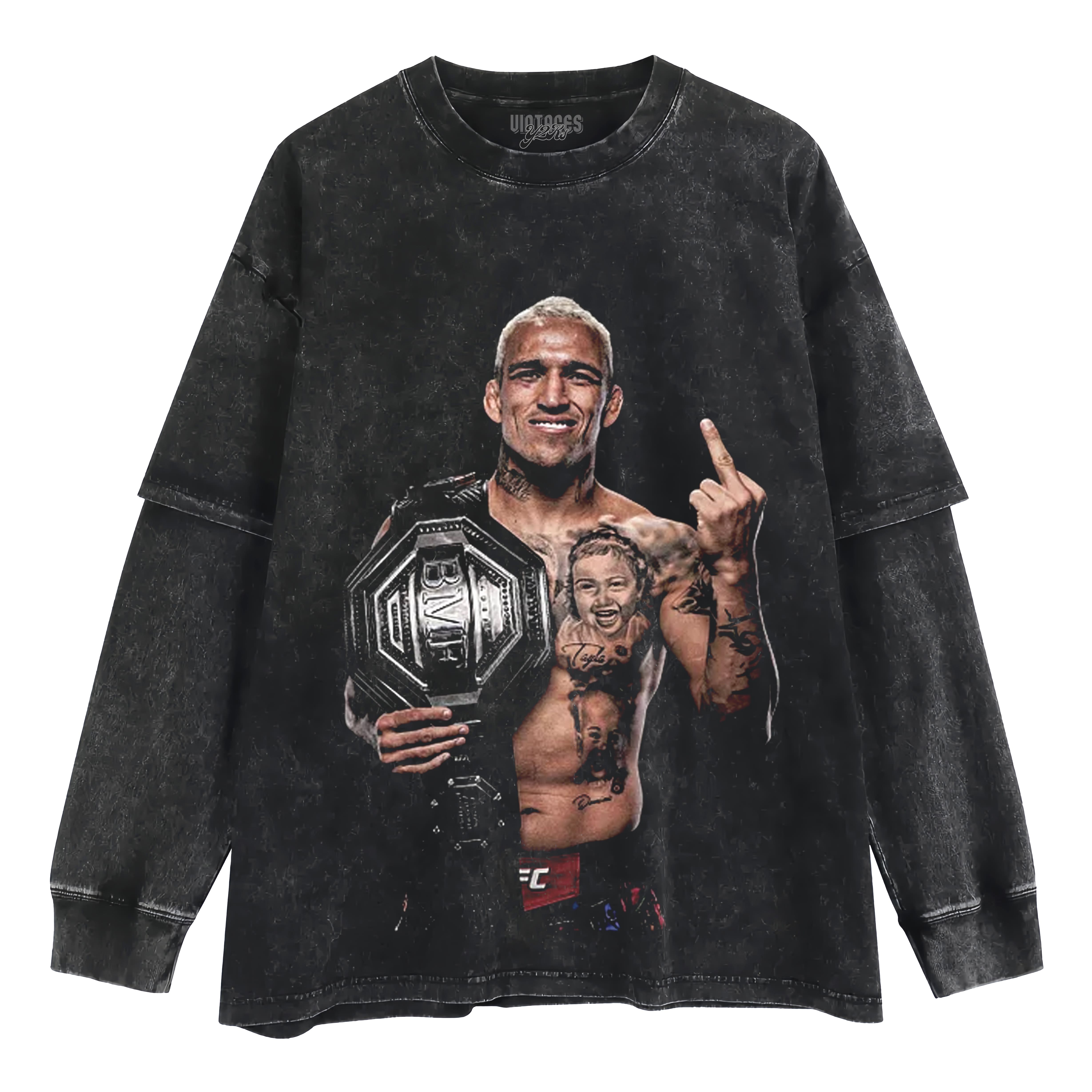 CHARLES OLIVEIRA BMF CHAMPION V5 LAYERED LONG SLEEVE