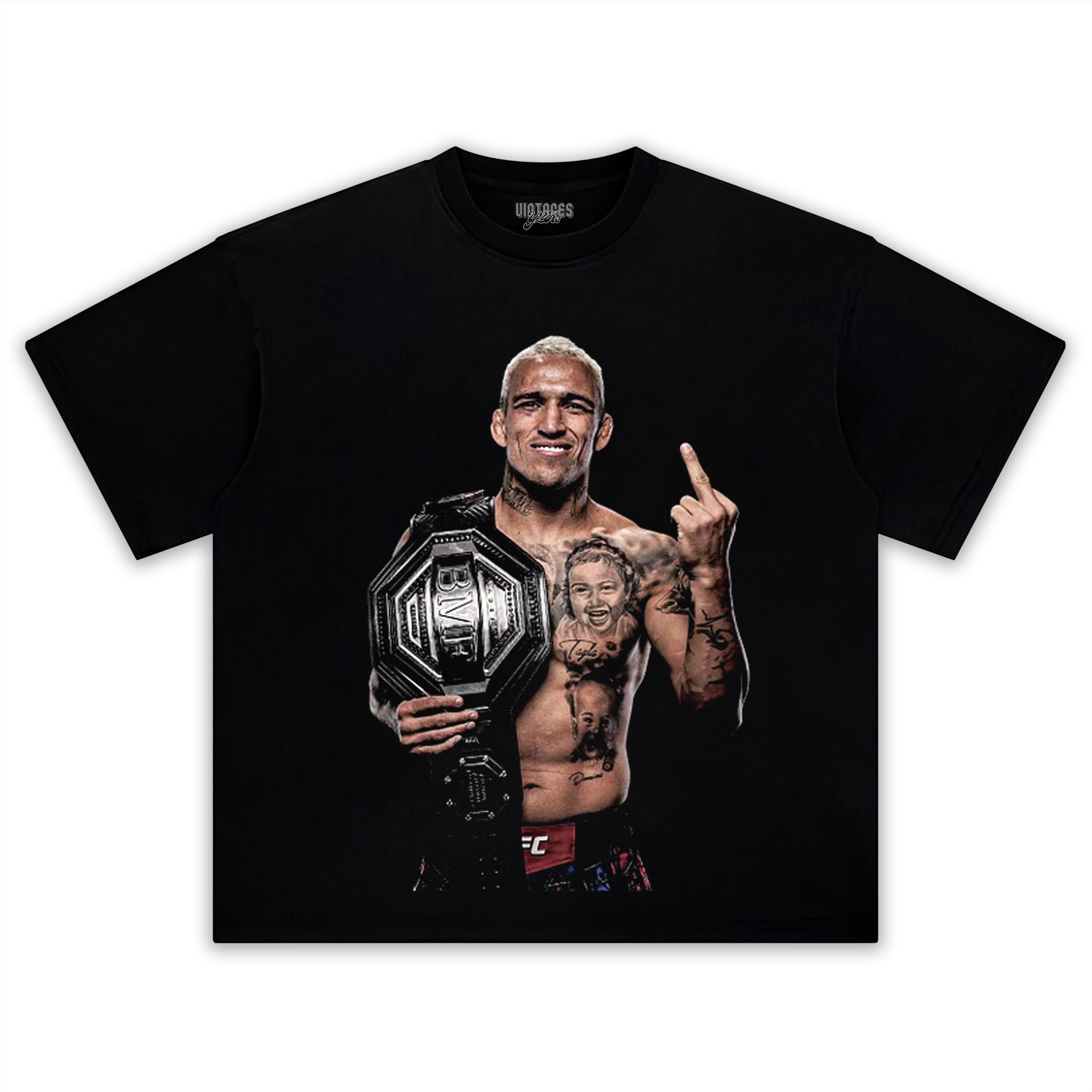 CHARLES OLIVEIRA BMF CHAMPION V5 TEE & LS & HOODIE