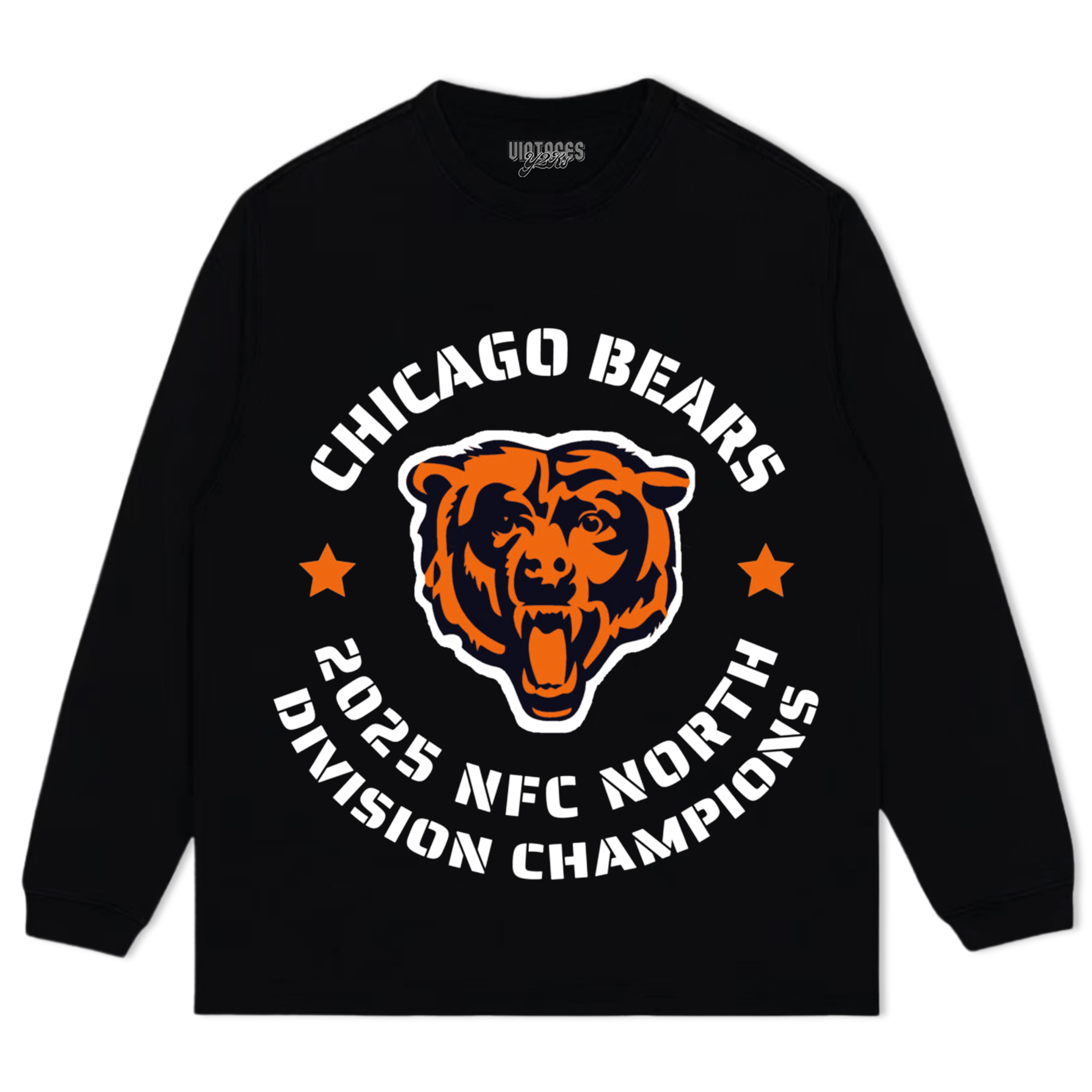 CHICAGO BEARS 2025 NFC NORTH DIVISION CHAMPIONS TEE & LS & HOODIE