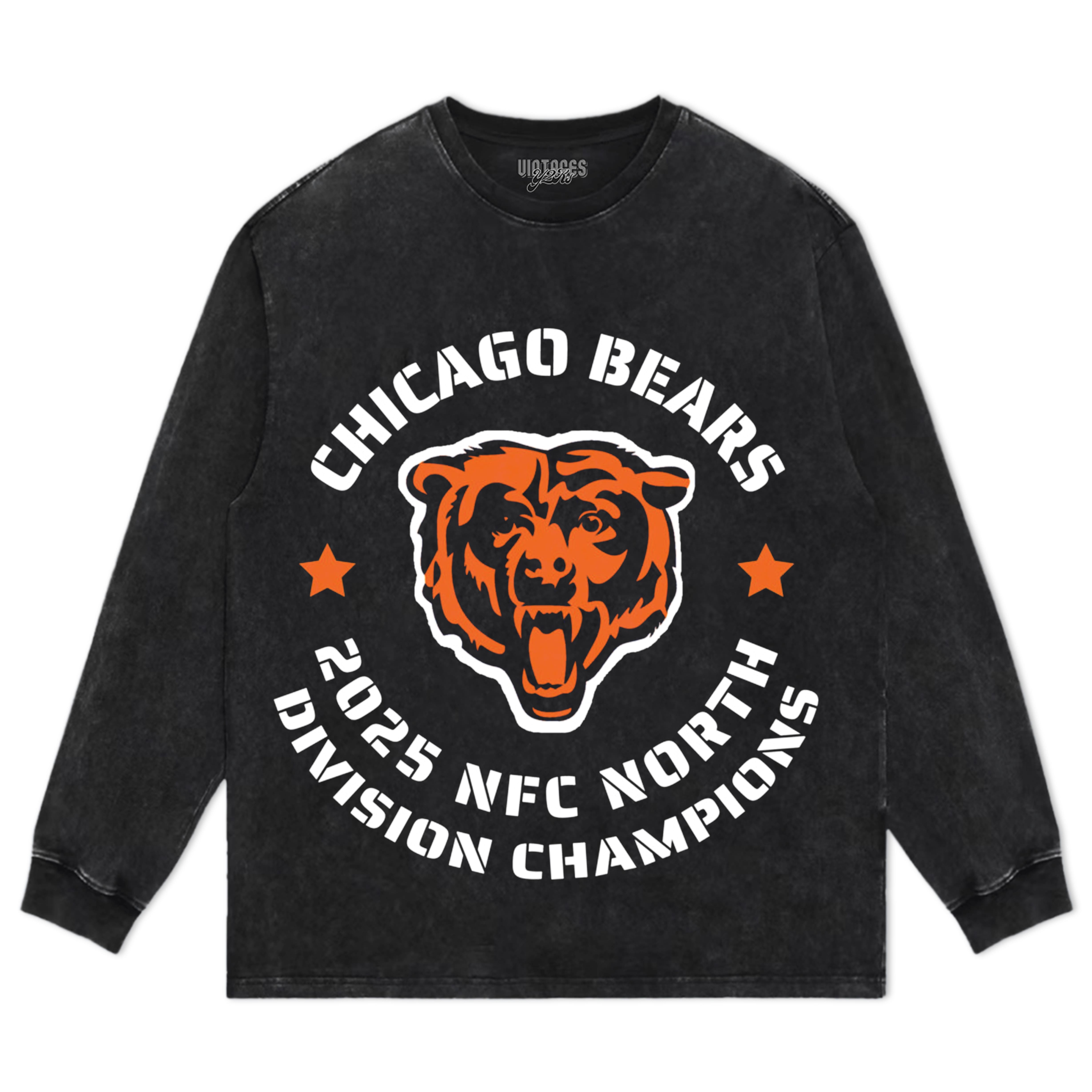 CHICAGO BEARS 2025 NFC NORTH DIVISION CHAMPIONS TEE & LS & HOODIE