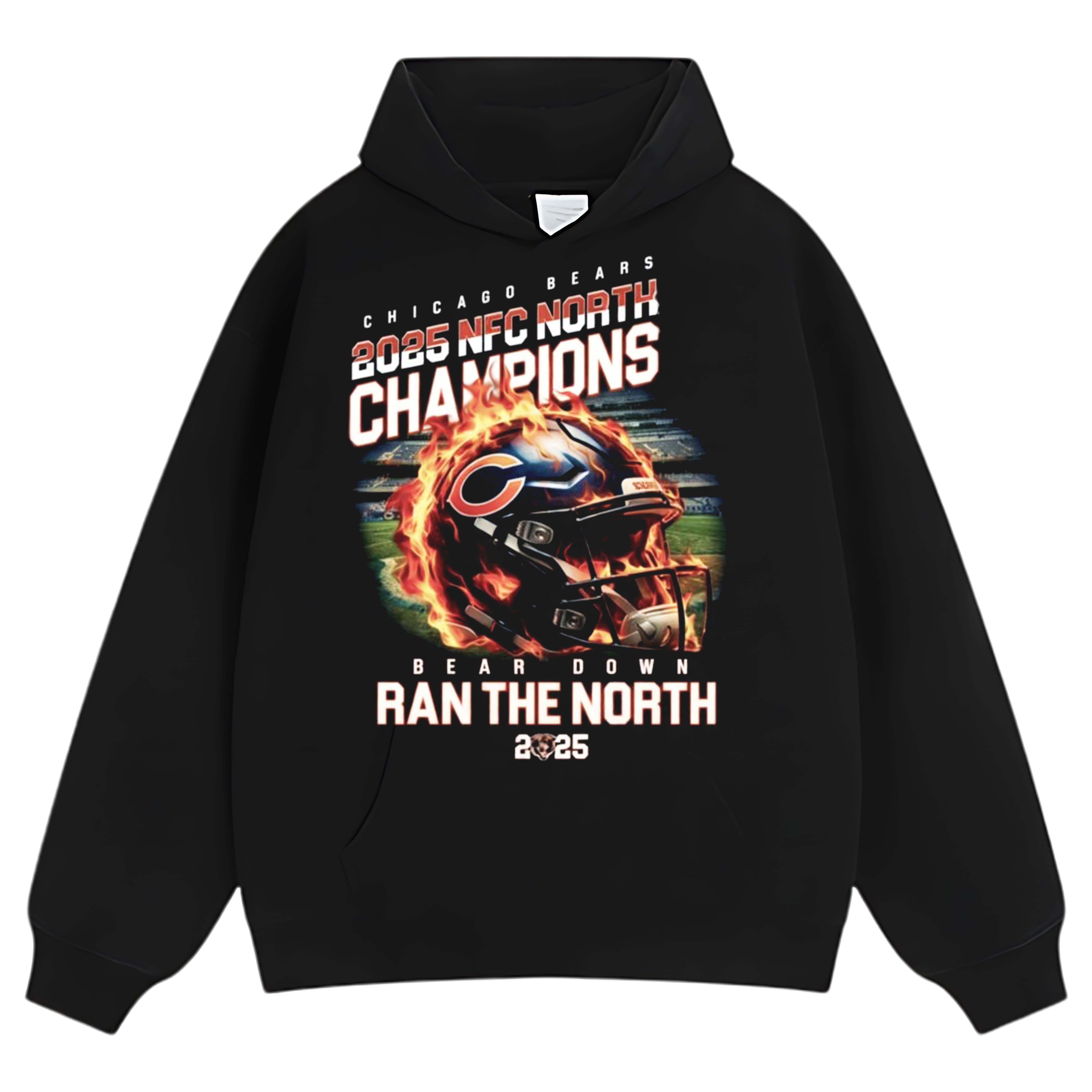 CHICAGO BEARS 2025 NFC NORTH DIVISION CHAMPIONS V2 TEE & LS & HOODIE