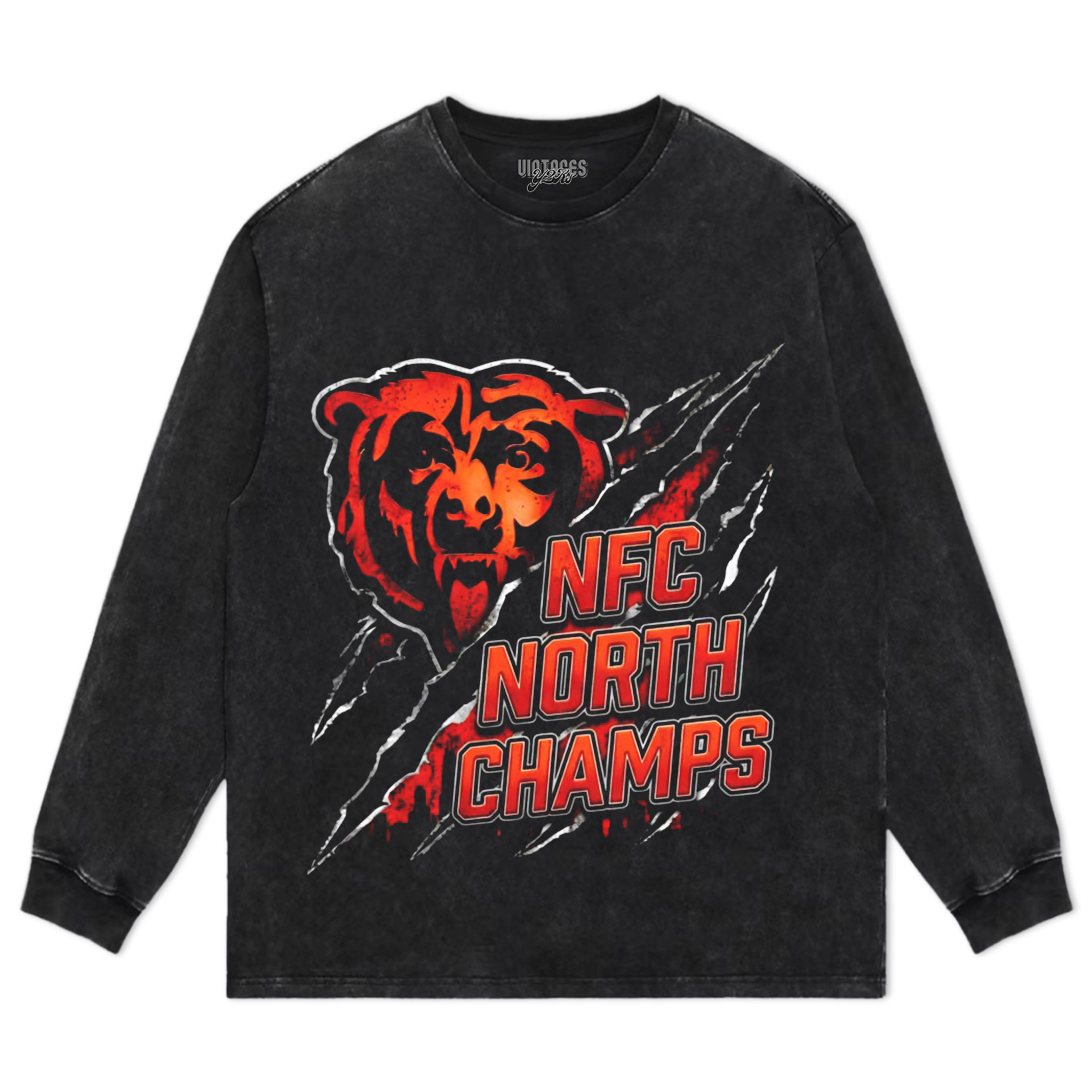 CHICAGO BEARS 2025 NFC NORTH DIVISION CHAMPIONS V3 TEE & LS & HOODIE