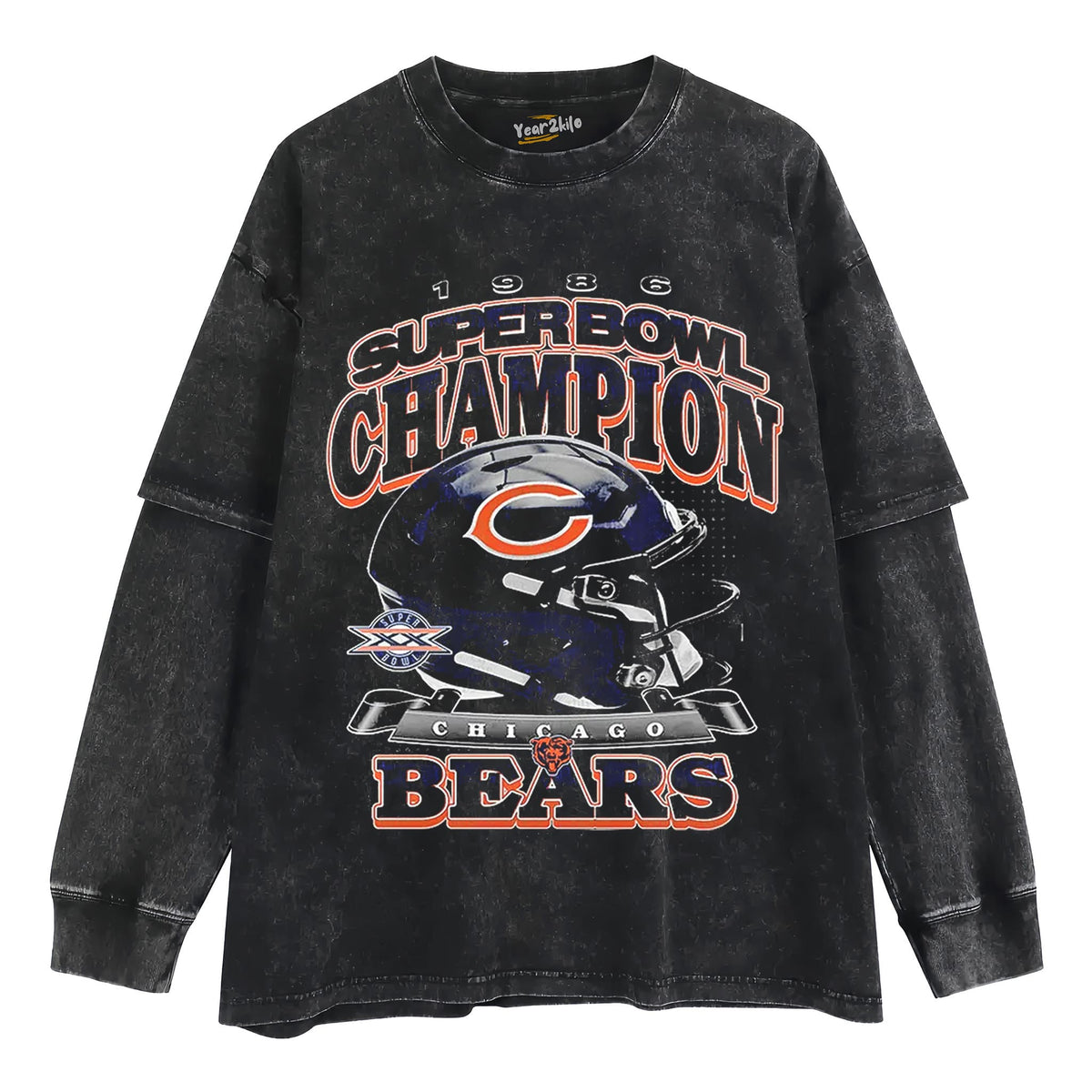 CHICAGO BEARS TANK TOP & TEE & LONG SLEEVE & LAYERED LS & HOODIE