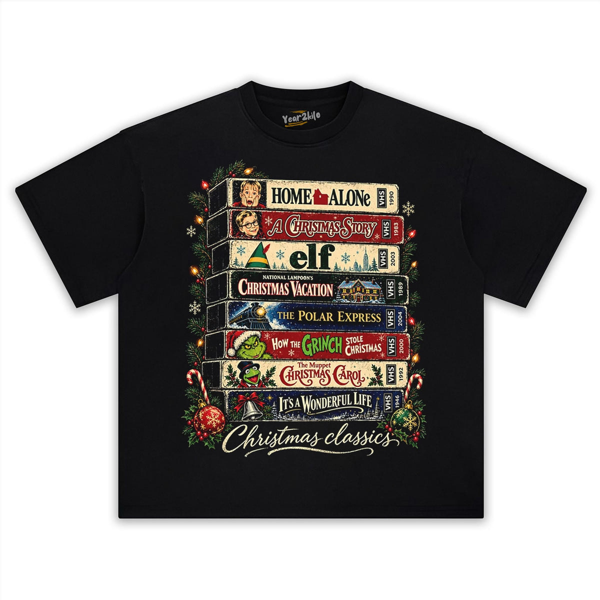 CHRISTMAS MOVIE CLASSICS TANK TOP & TEE & LONG SLEEVE & LAYERED LS & HOODIE