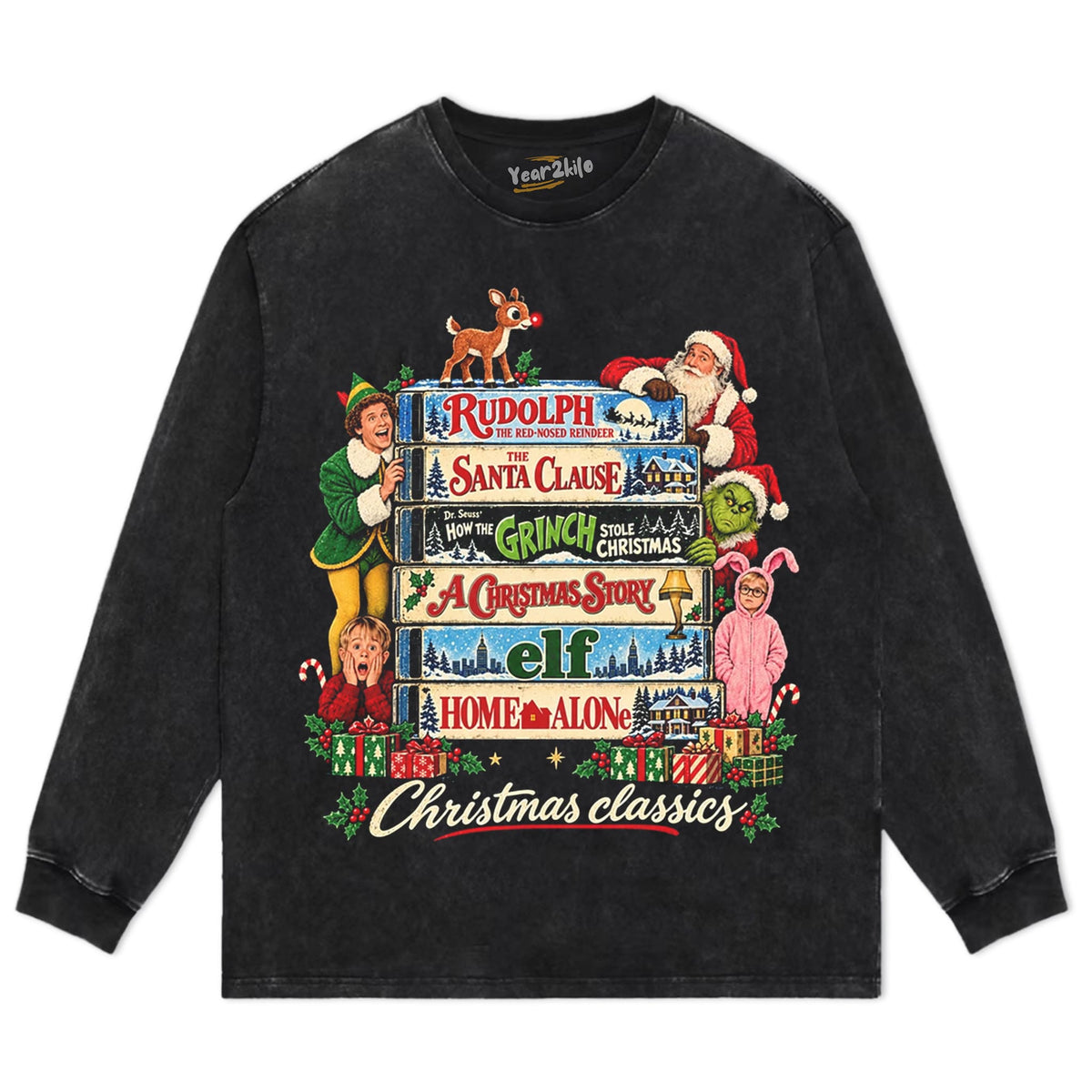 CHRISTMAS MOVIE CLASSICS V2 TANK TOP & TEE & LONG SLEEVE & LAYERED LS & HOODIE