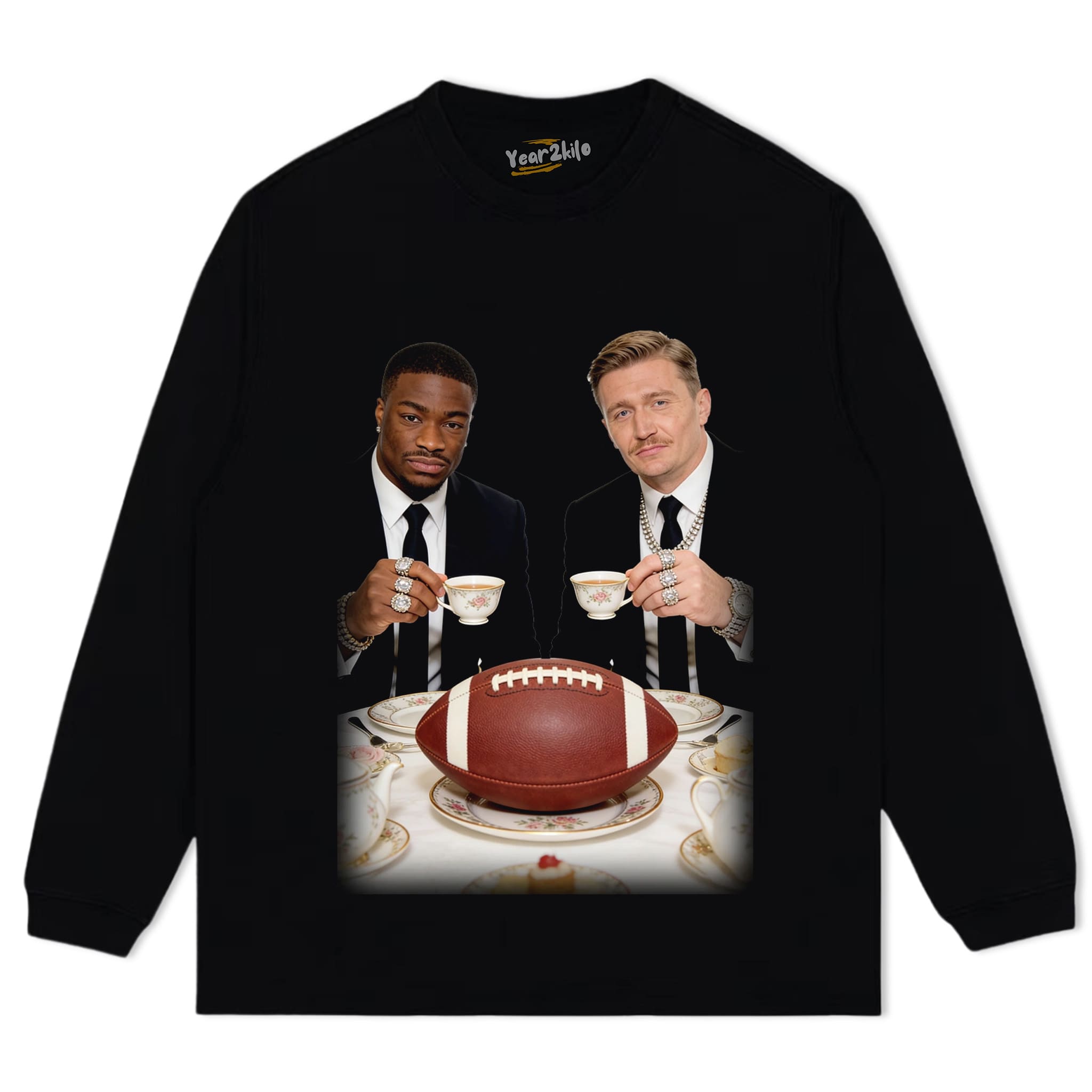 CLASSY FOOTBALL TEA PARTY TANK TOP & TEE & LONG SLEEVE & LAYERED LS & HOODIE