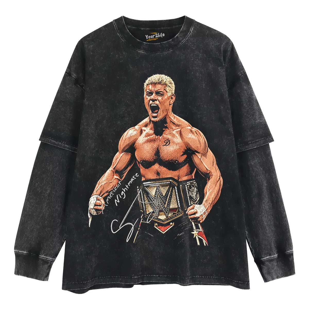 CODY RHODES AMERICAN NIGHTMARE WWE CHAMPION TANK TOP & TEE & LONG SLEEVE & LAYERED LS & HOODIE