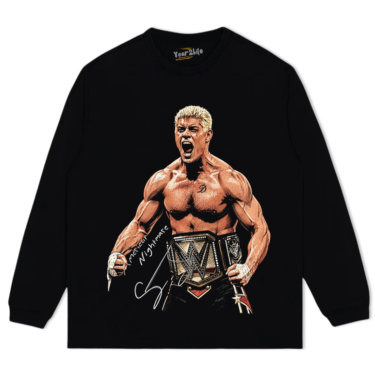 CODY RHODES AMERICAN NIGHTMARE WWE CHAMPION TANK TOP & TEE & LONG SLEEVE & LAYERED LS & HOODIE