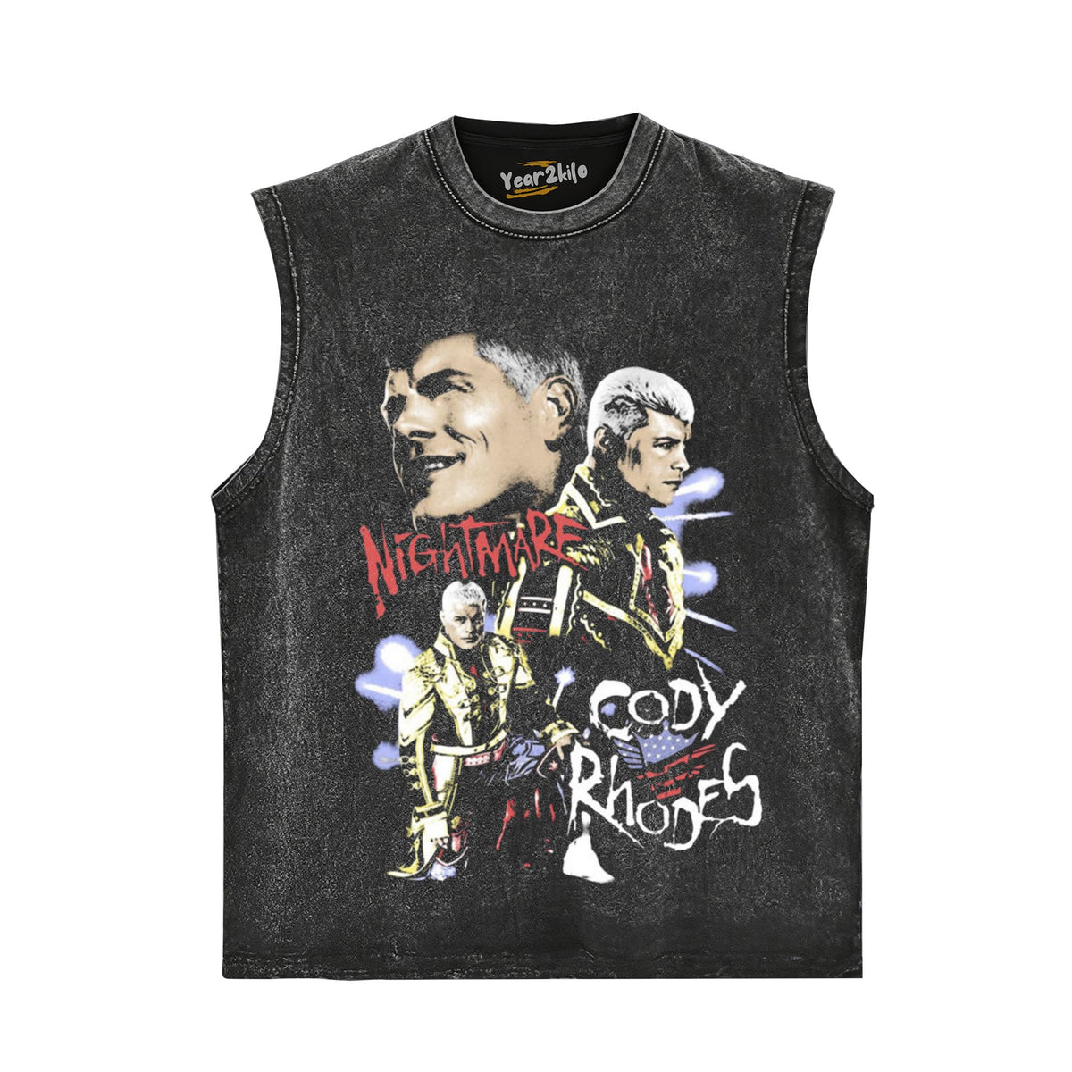 CODY RHODES THE AMERICAN NIGHTMARE VINTAGE TANK TOP & TEE & LONG SLEEVE & LAYERED LS & HOODIE