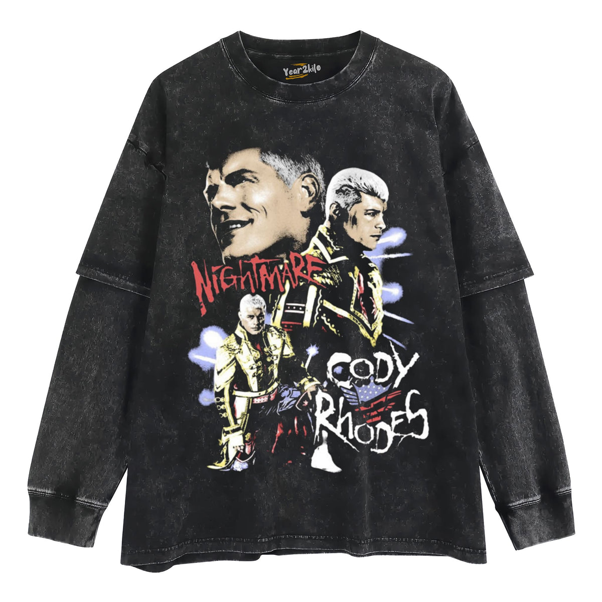 CODY RHODES THE AMERICAN NIGHTMARE VINTAGE TANK TOP & TEE & LONG SLEEVE & LAYERED LS & HOODIE
