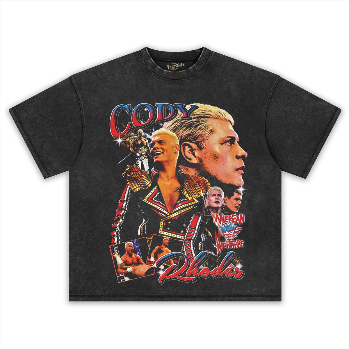 CODY RHODES VINTAGE COLLAGE TANK TOP & TEE & LONG SLEEVE & LAYERED LS & HOODIE