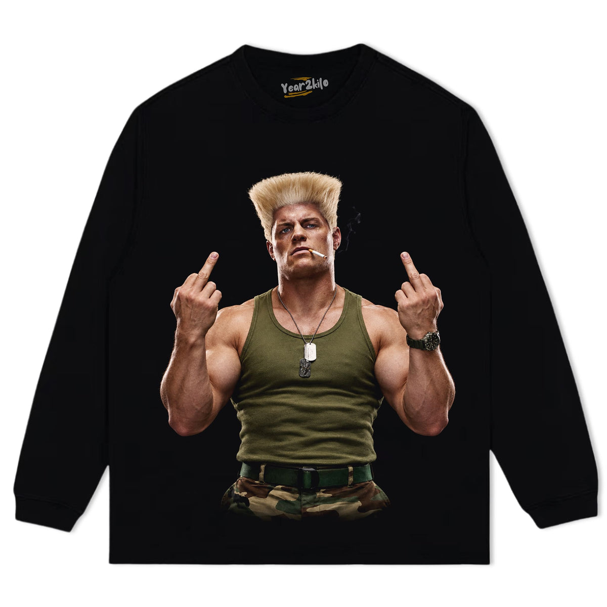 CODY RHODES - STREET FIGHTER TANK TOP & TEE & LONG SLEEVE & LAYERED LS & HOODIE