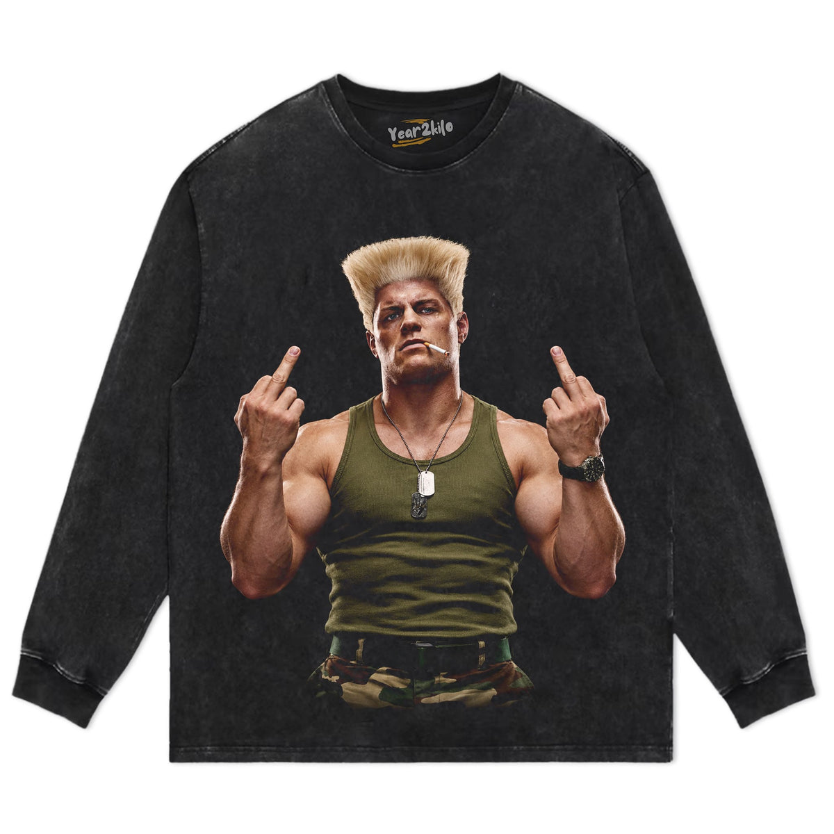 CODY RHODES - STREET FIGHTER TANK TOP & TEE & LONG SLEEVE & LAYERED LS & HOODIE