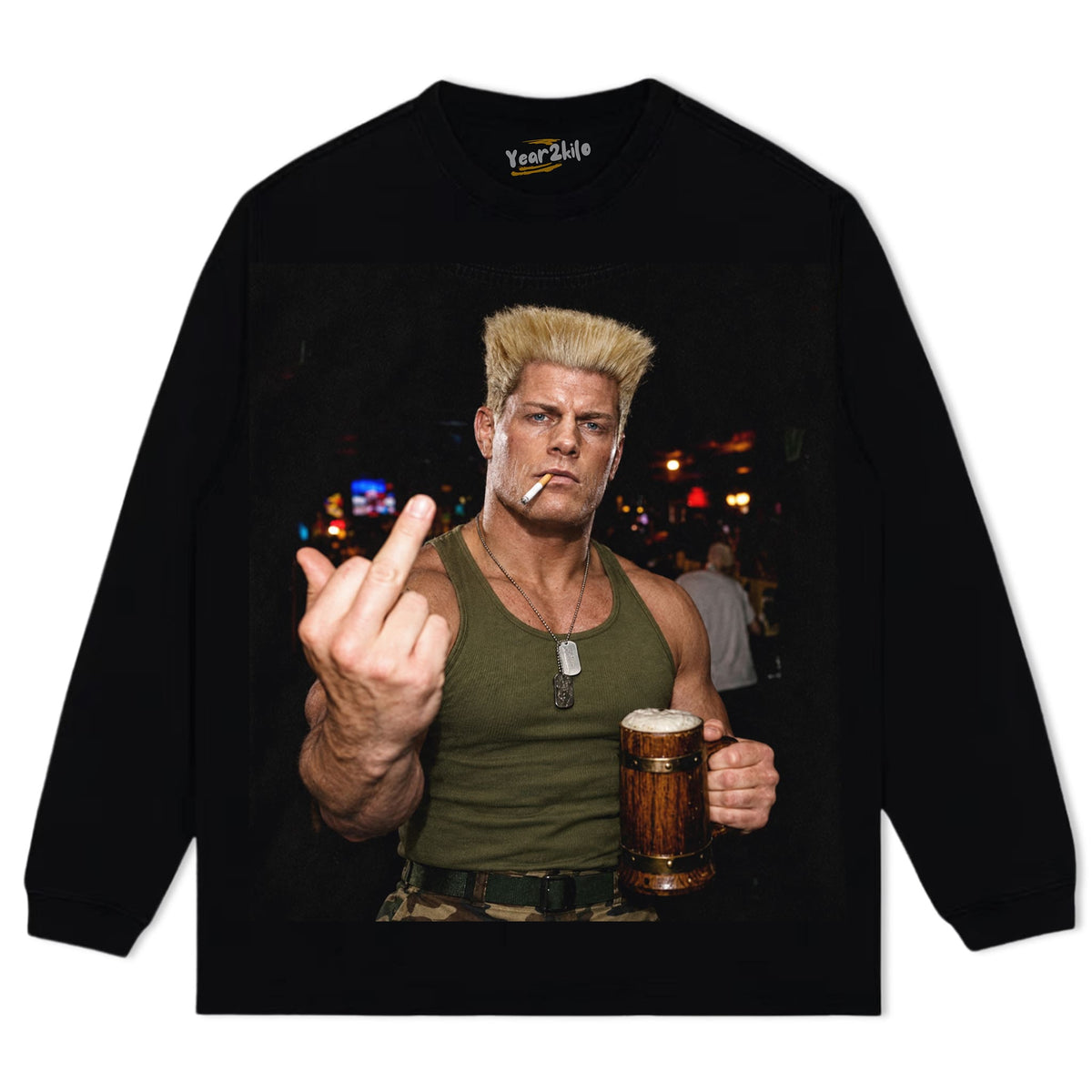 CODY RHODES - STREET FIGHTER V2 TANK TOP & TEE & LONG SLEEVE & LAYERED LS & HOODIE