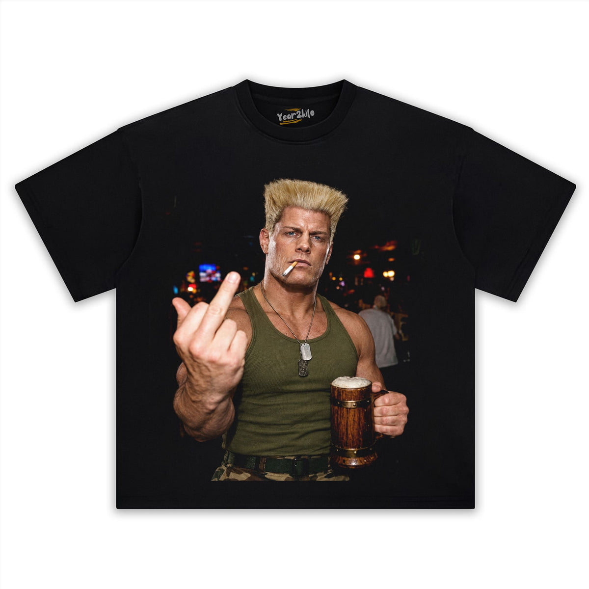 CODY RHODES - STREET FIGHTER V2 TANK TOP & TEE & LONG SLEEVE & LAYERED LS & HOODIE