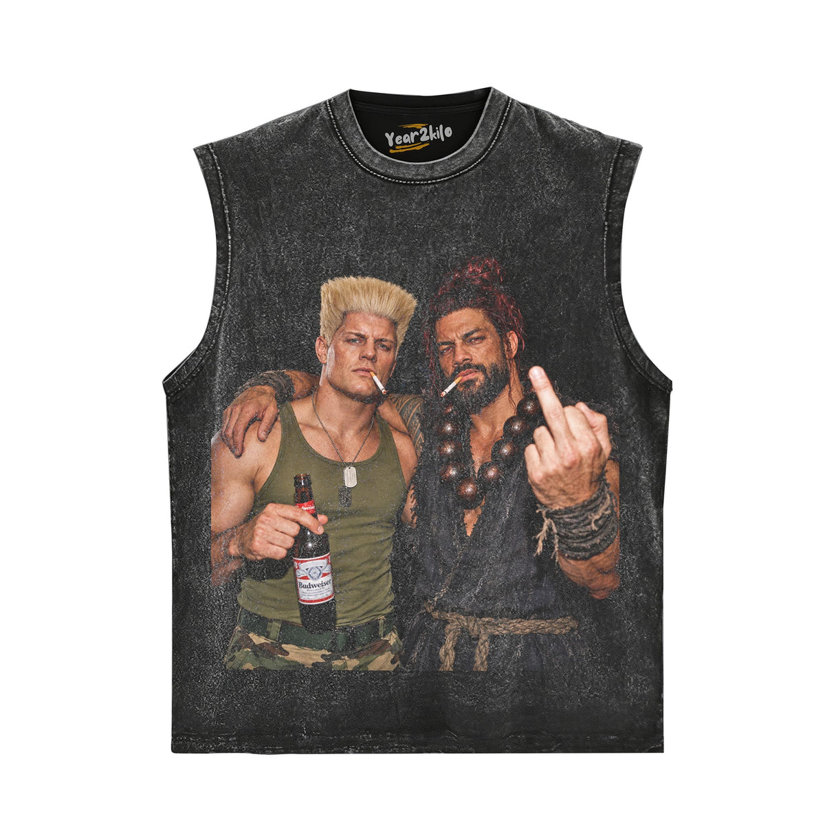 CODY RHODES & ROMAN REIGNS - STREET FIGHTER V3 TANK TOP & TEE & LONG SLEEVE & LAYERED LS & HOODIE