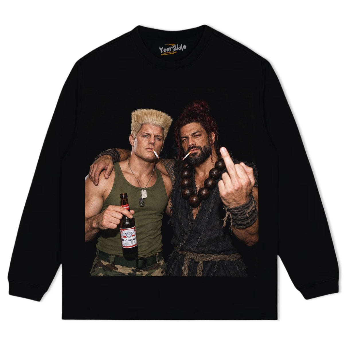 CODY RHODES & ROMAN REIGNS - STREET FIGHTER V3 TANK TOP & TEE & LONG SLEEVE & LAYERED LS & HOODIE