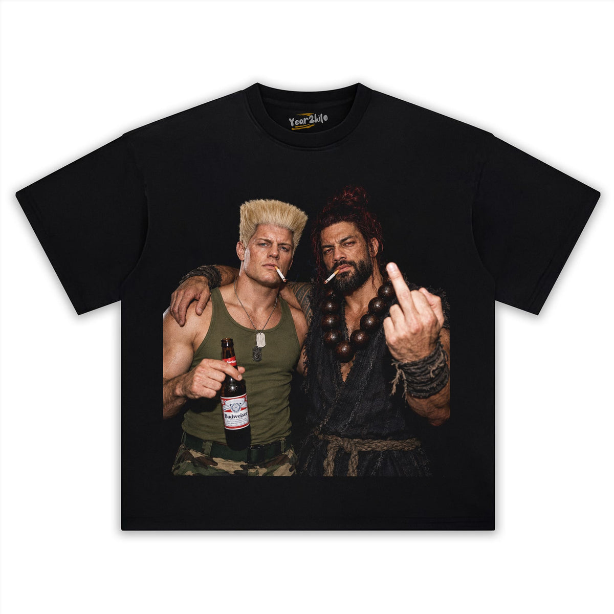 CODY RHODES & ROMAN REIGNS - STREET FIGHTER V3 TANK TOP & TEE & LONG SLEEVE & LAYERED LS & HOODIE