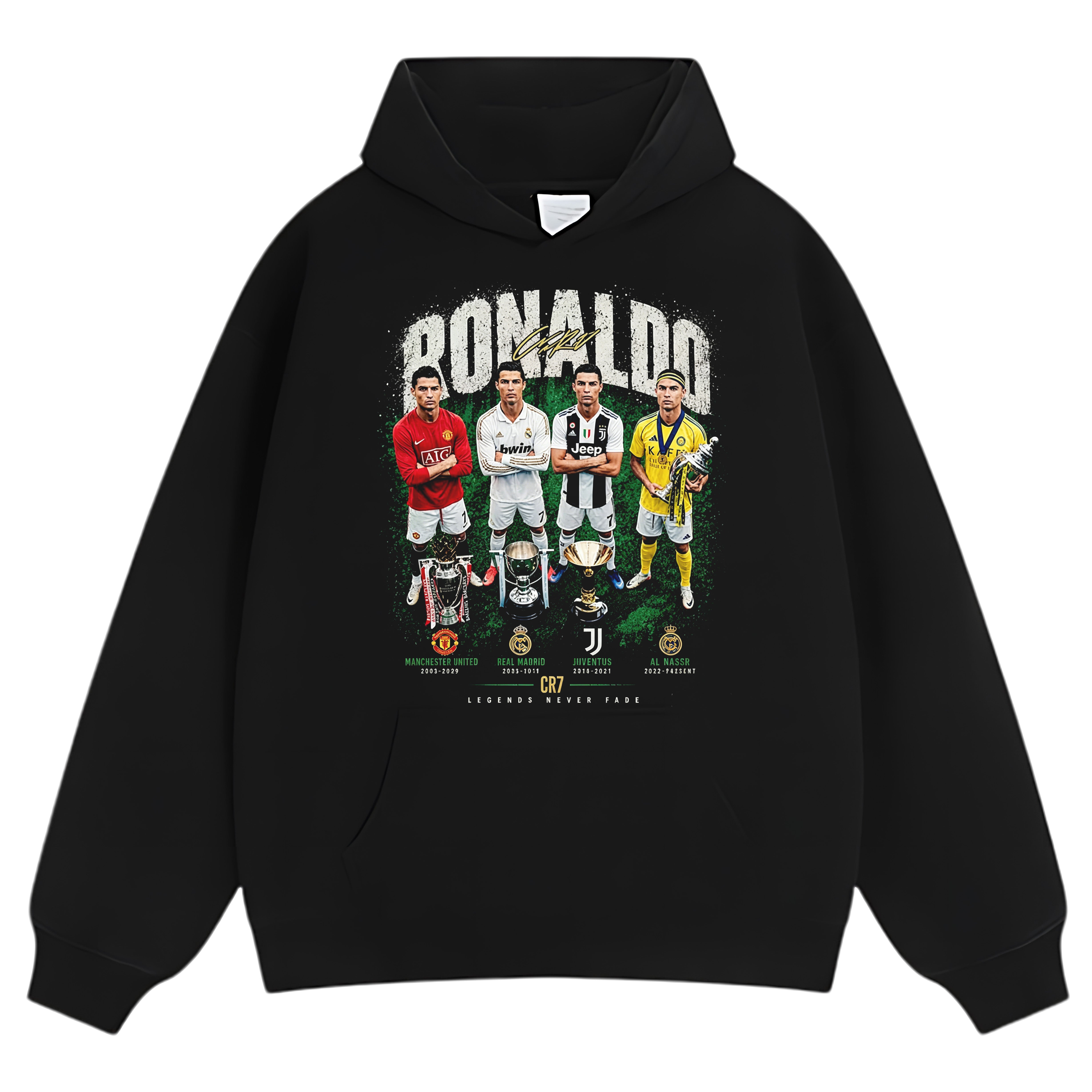 CR7 RONALDO LEGENDS NEVER FADE TANK TOP & TEE & LONG SLEEVE & LAYERED LS & HOODIE