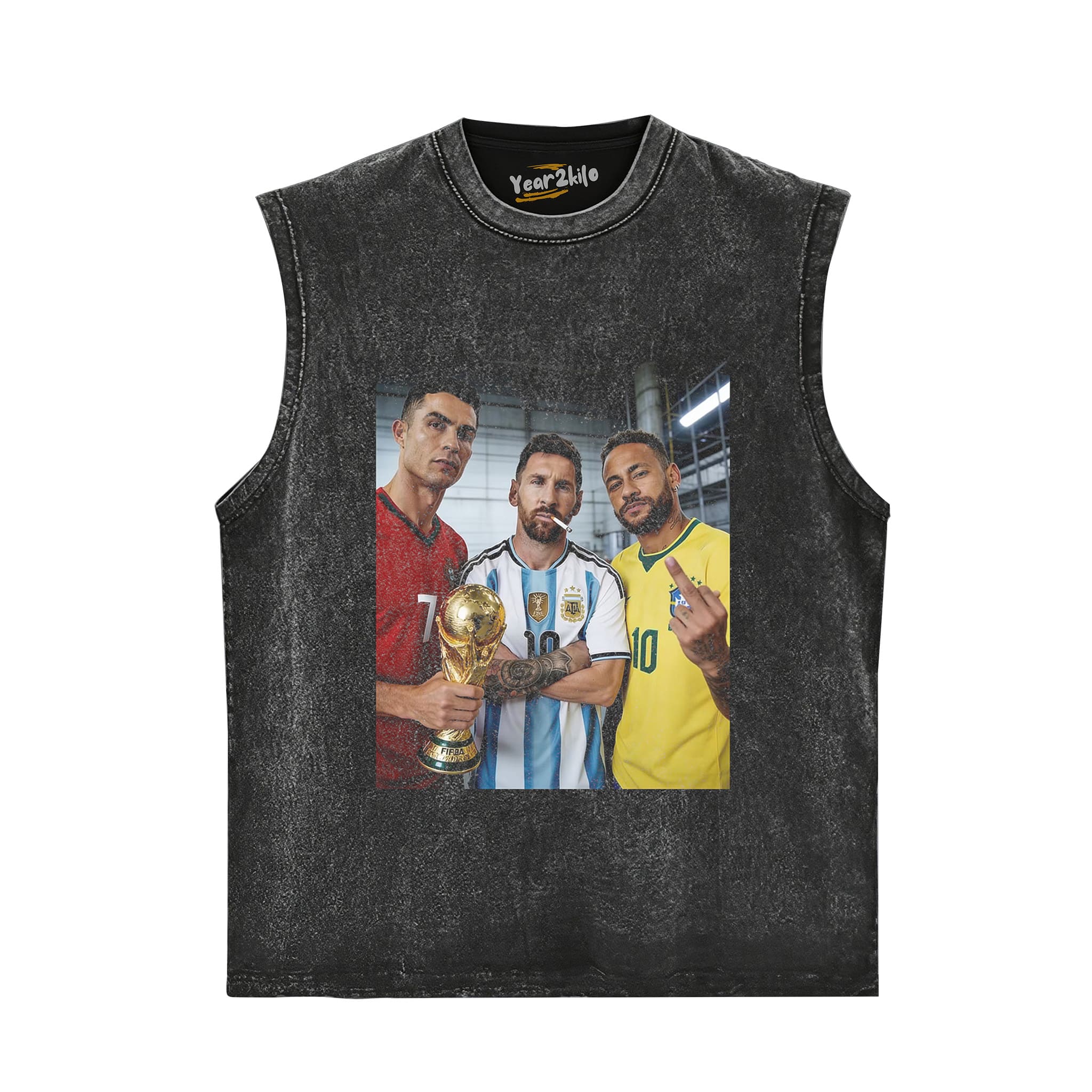 CRISTIANO RONALDO & LIONEL MESSI & NEYMAR JR. TANK TOP & TEE & LONG SLEEVE & LAYERED LS & HOODIE