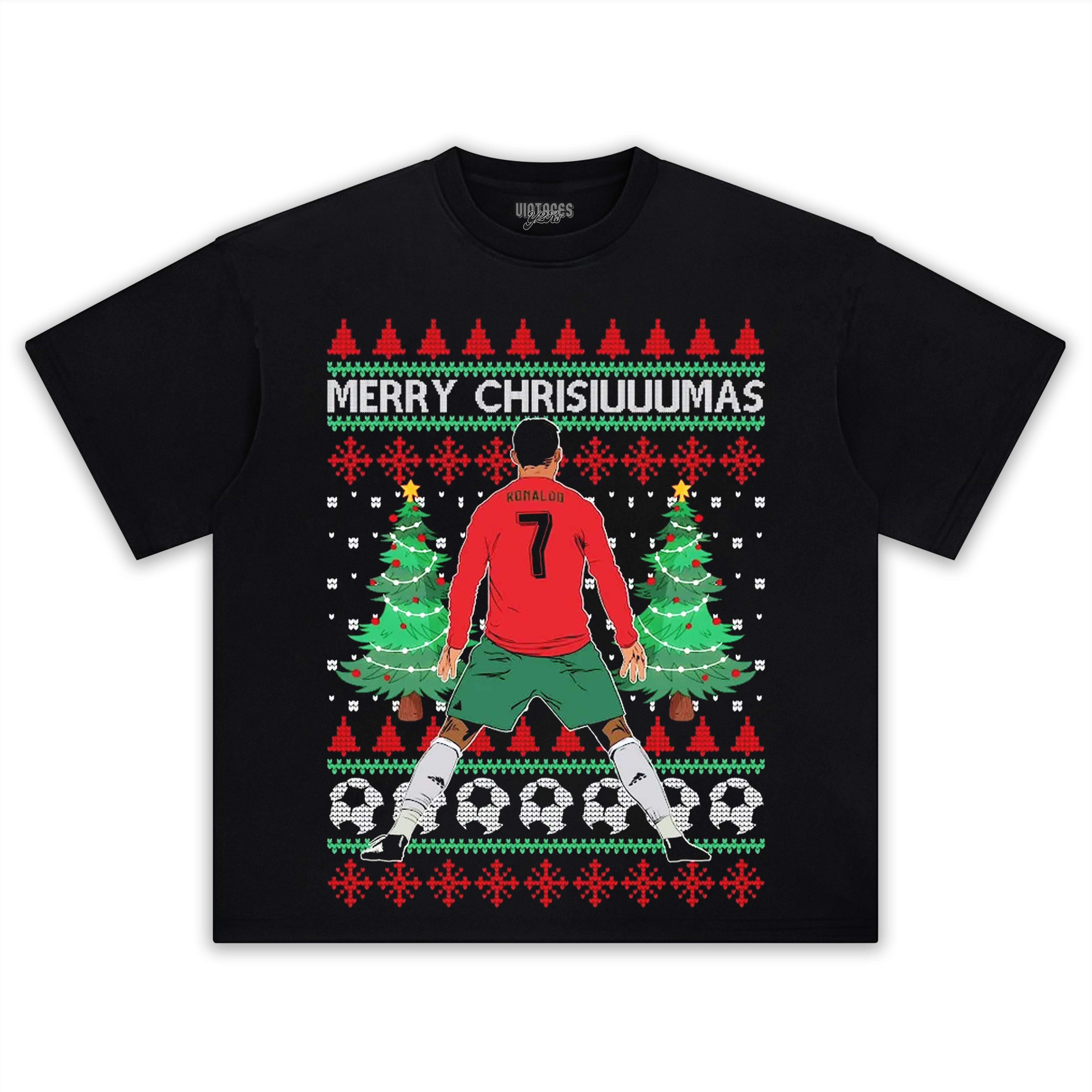 CRISTIANO RONALDO 2025 CHRISTMAS TEE & LS & HOODIE