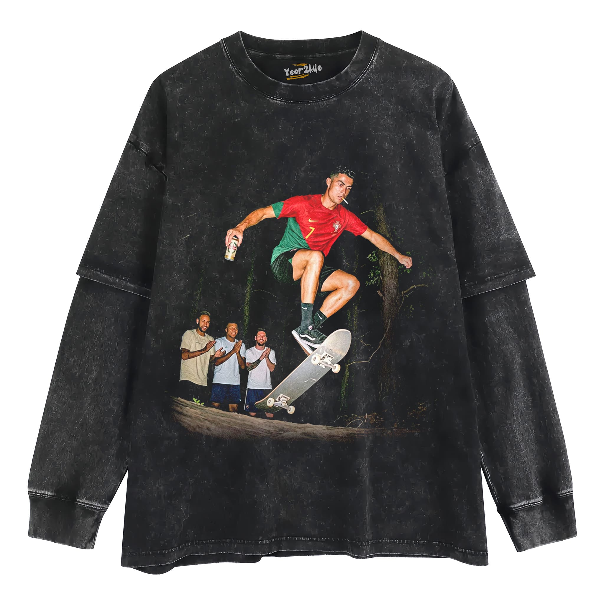 CRISTIANO RONALDO FUNNY VINTAGE TANK TOP & TEE & LONG SLEEVE & LAYERED LS & HOODIE