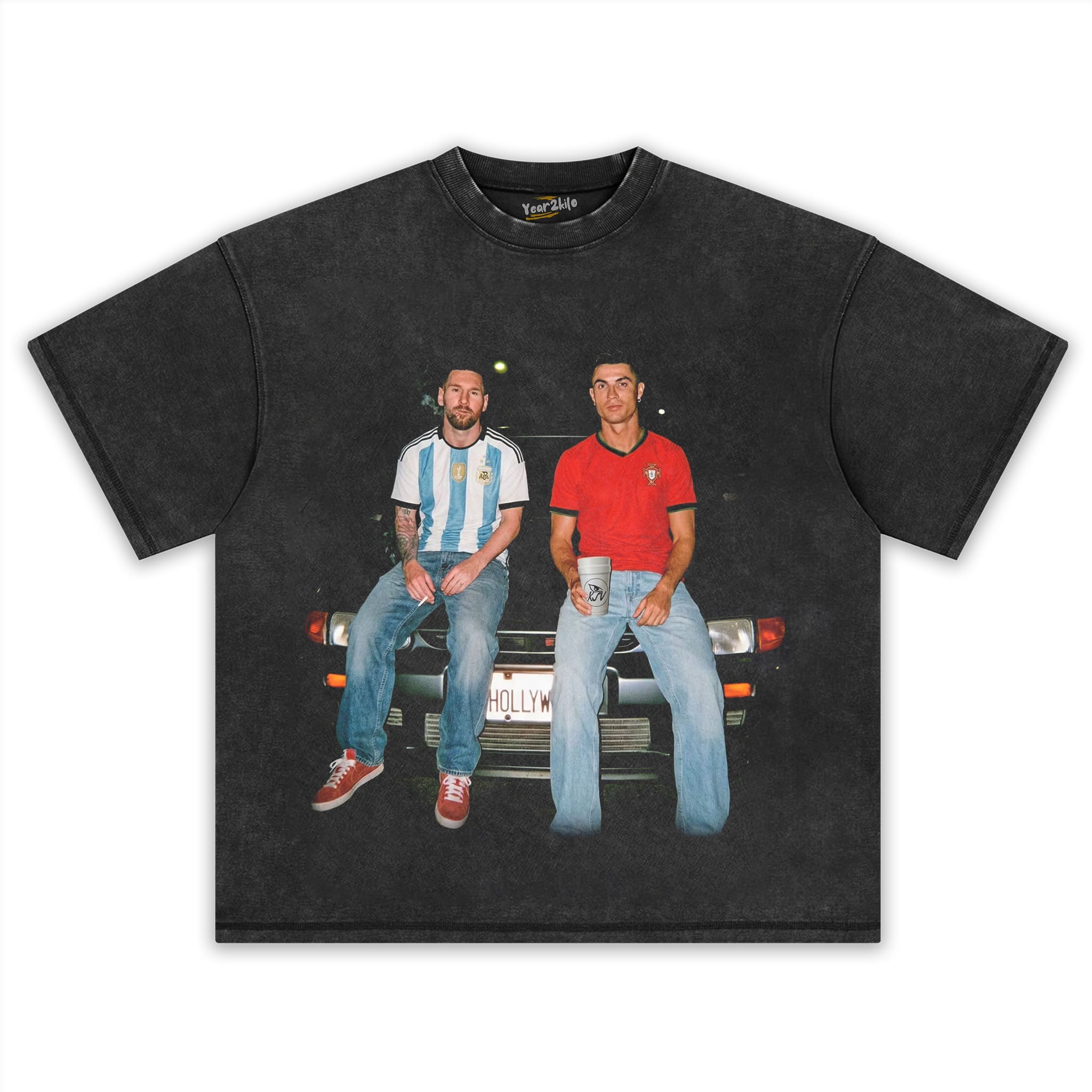 CRISTIANO RONALDO & LIONEL MESSI FUNNY GRAPHIC TANK TOP & TEE & LONG SLEEVE & LAYERED LS & HOODIE