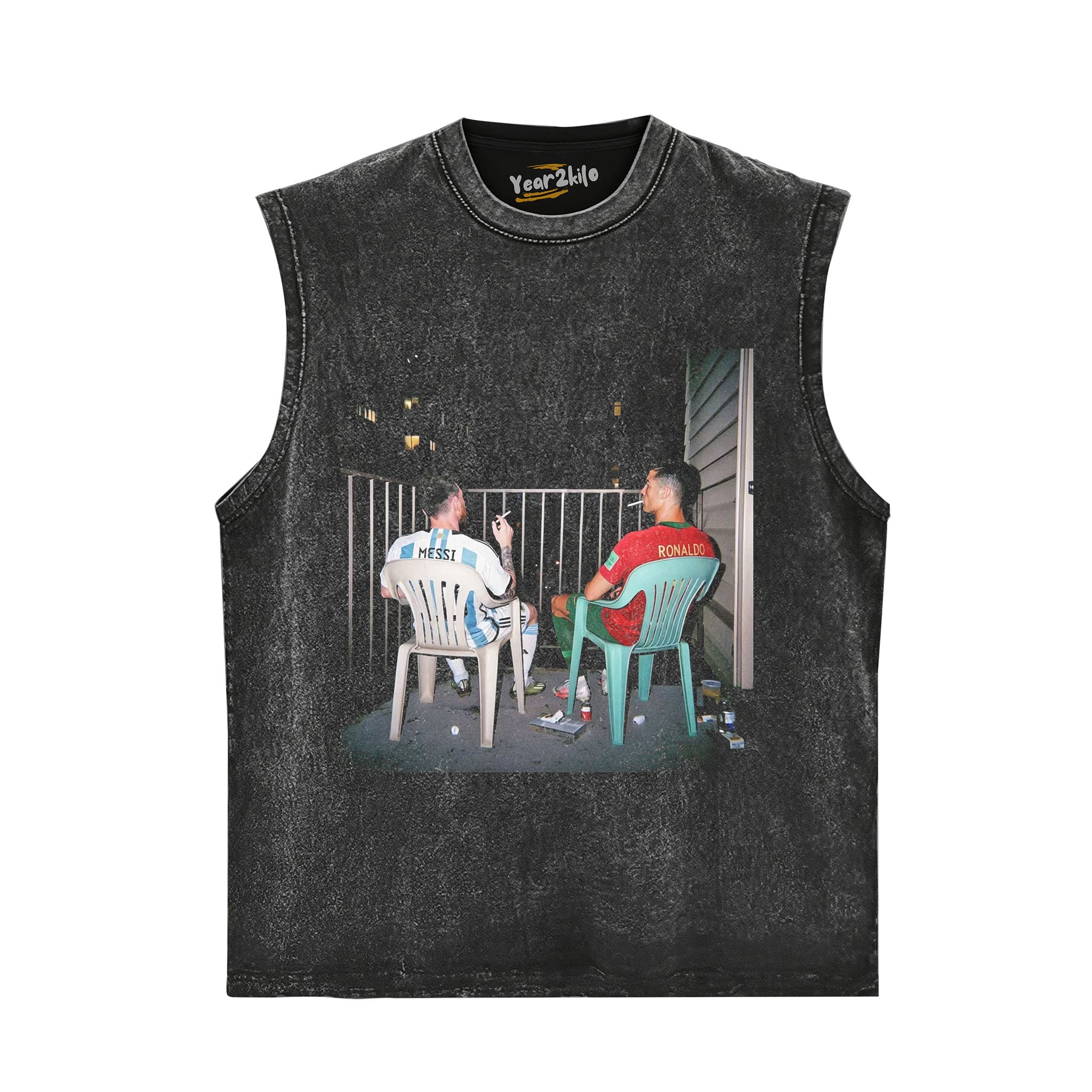 CRISTIANO RONALDO & LIONEL MESSI FUNNY GRAPHIC V1 TANK TOP & TEE & LONG SLEEVE & LAYERED LS & HOODIE