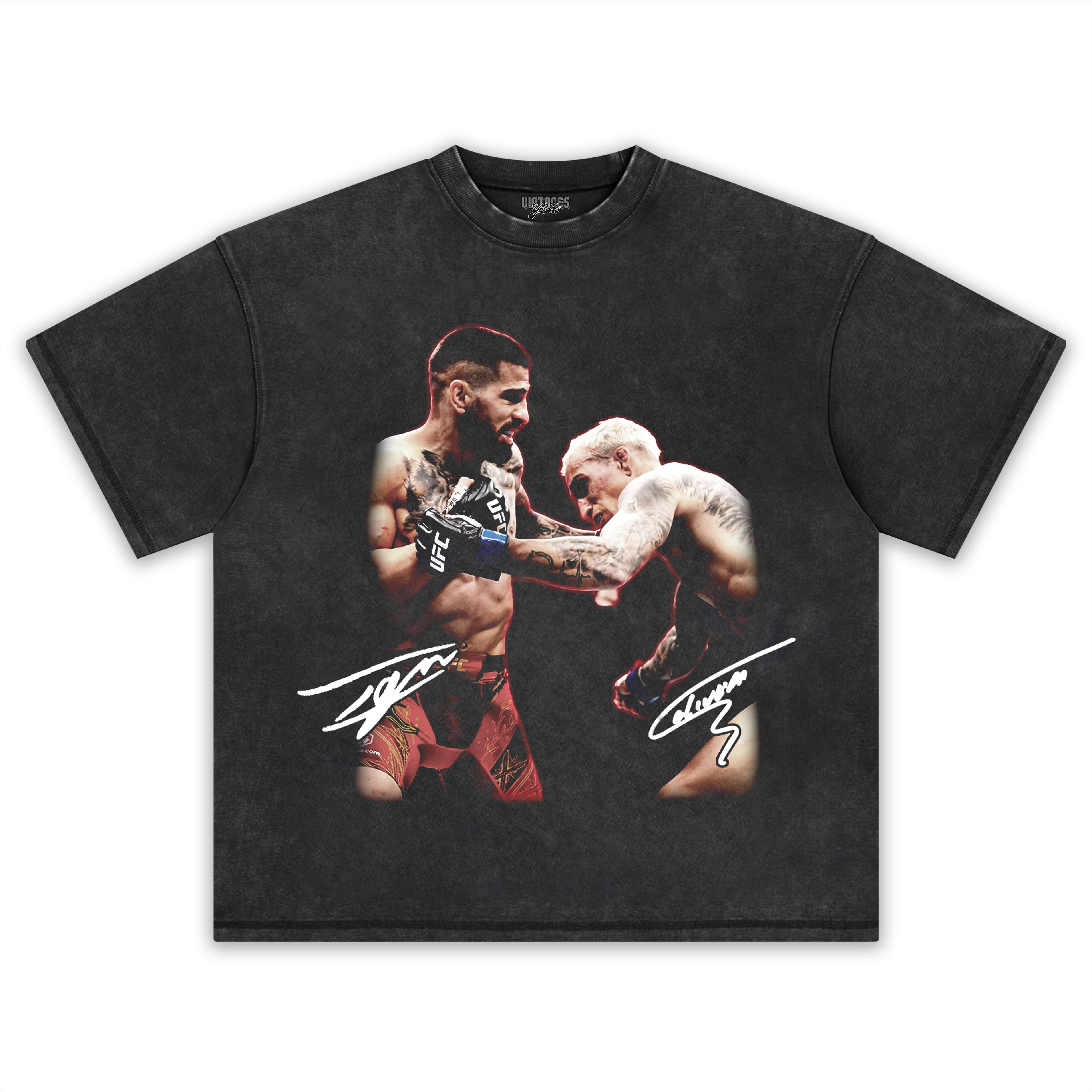Copy ILIA TOPURIA & CHARLES OLIVEIRA TEE